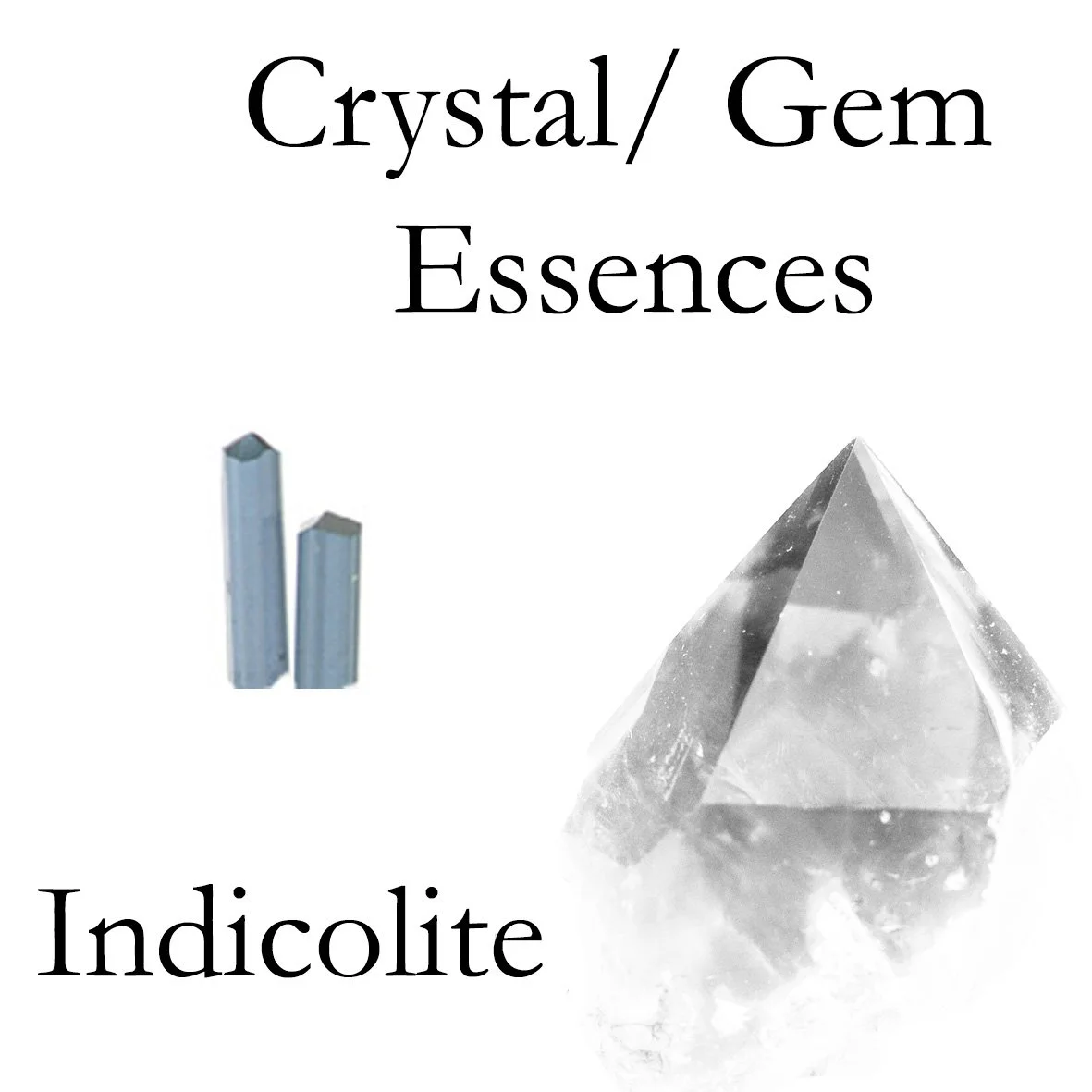 Crystal, Gem Essences - Blue Tourmaline (Indicolite)