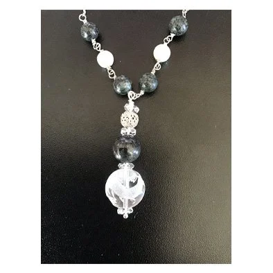 Preseli, Pearl and Silver Necklace