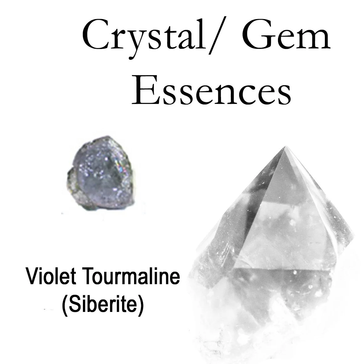 Crystal, Gem Essences - Violet Tourmaline (Silberite)