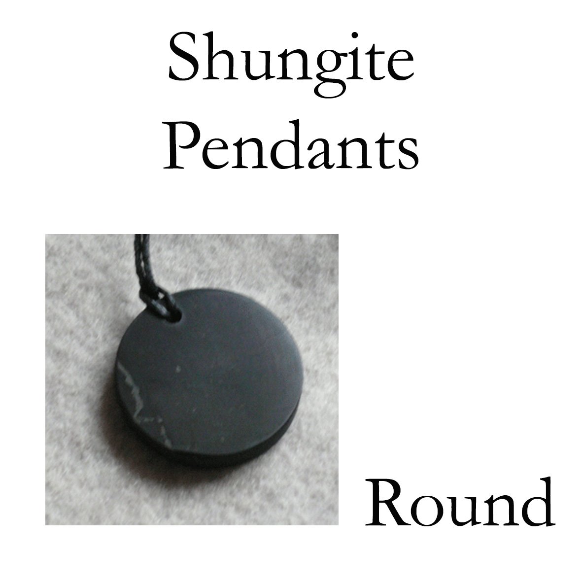 Shungite Pendant - Round