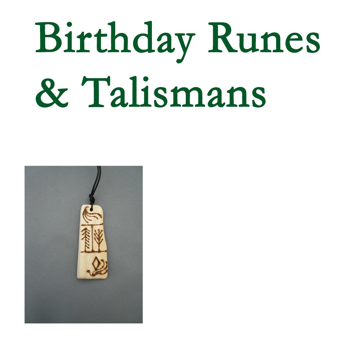 Birthday Runes & Talismans