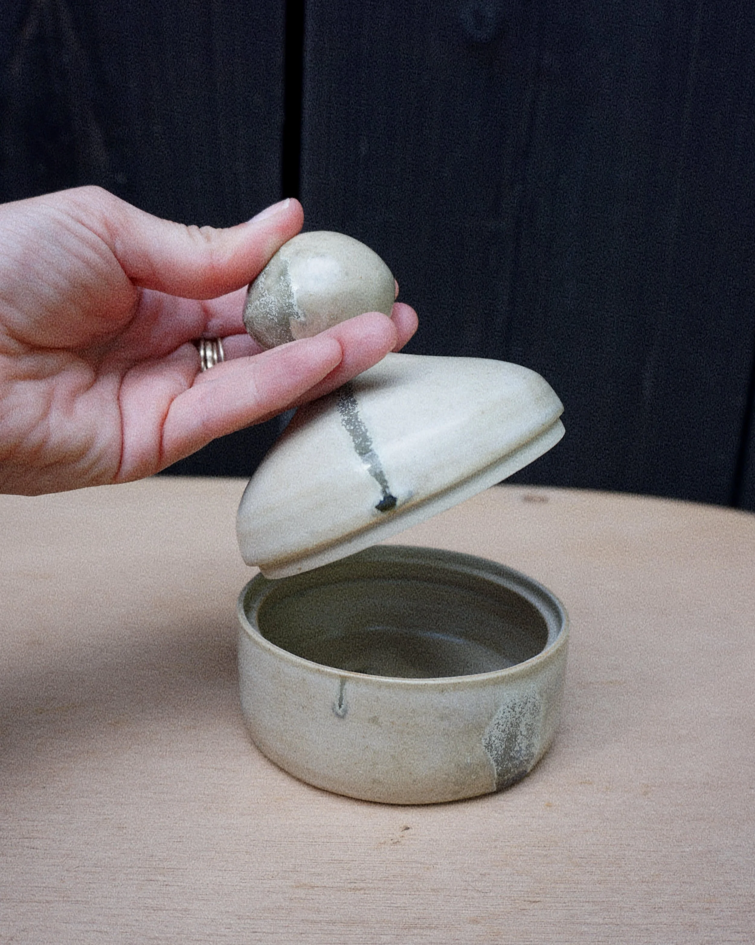 Handmade Ceramic lidded jar
