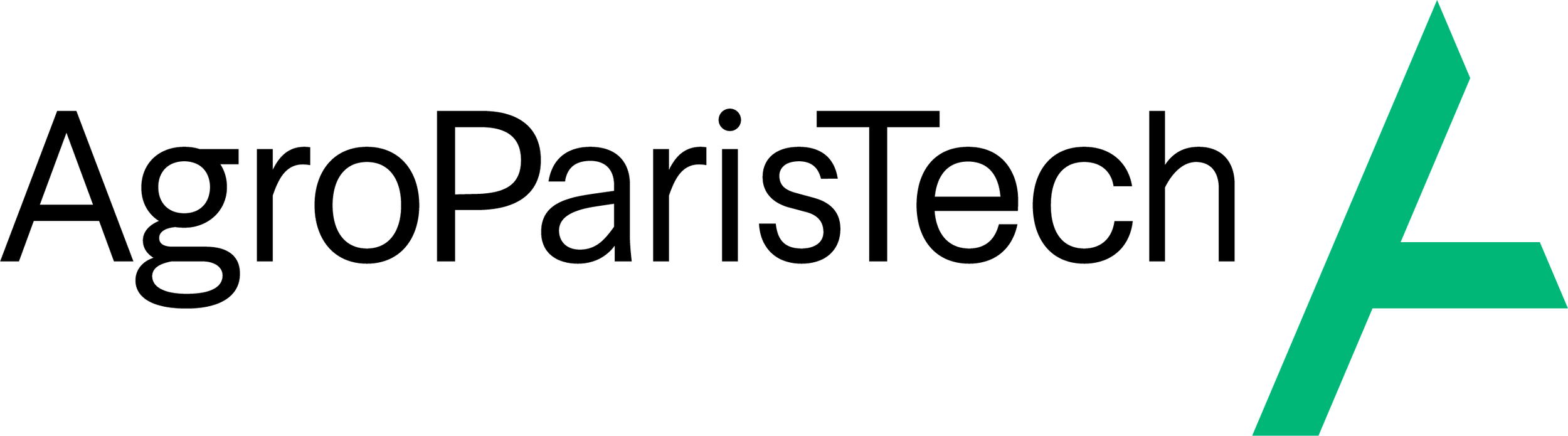 Logo d'AgroParisTech avec un A stylisé en vert.