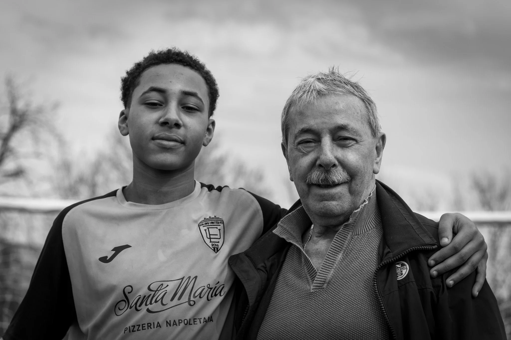 These photographs were taken after Giampiero's football team won (3-0) in the final game of their Sunday league game.