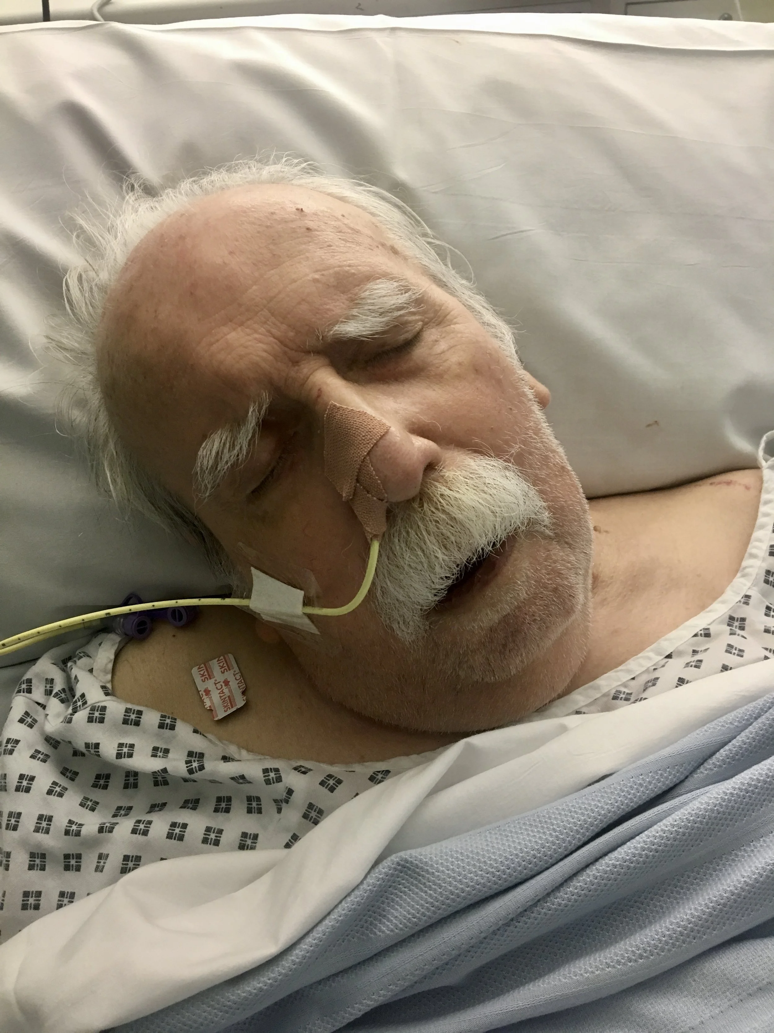 My father in hospital