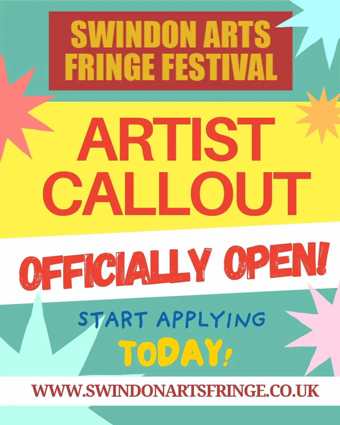 Get Ready, Set&hellip;. Go!! 

We&rsquo;re finally ready for the SWAF2026 Artist Callout!

NO JOKE! 

This year we have 17 exciting exhibitions open to the community. If you feel like getting creative this summer and seeing your work on display in ou