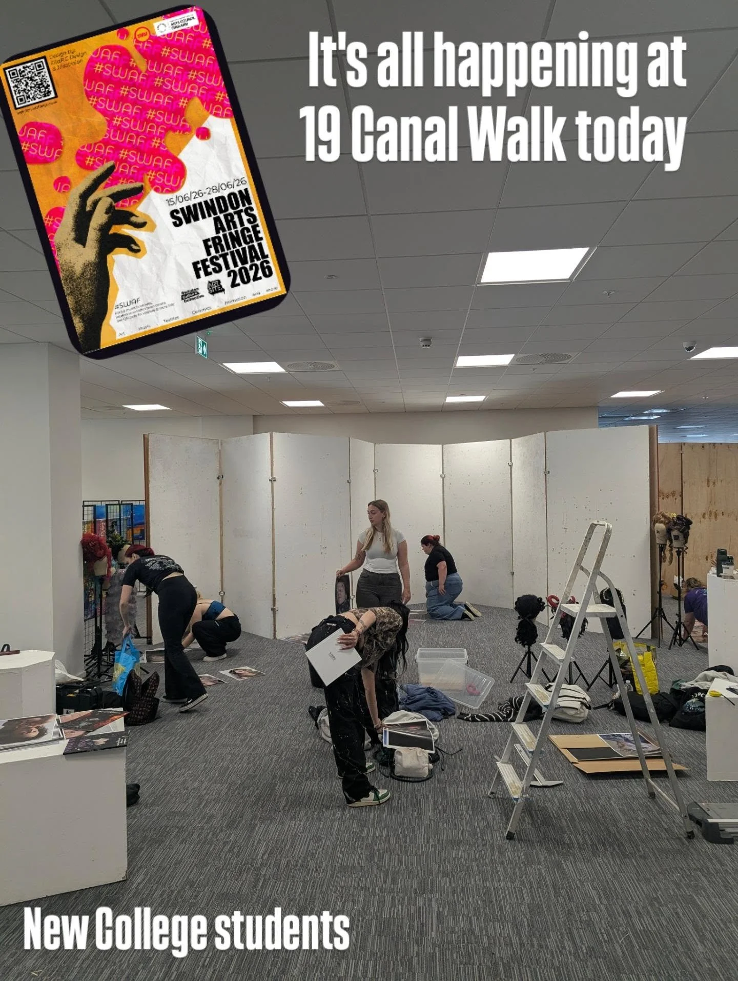 The last few exhibitions are getting everything ready for the 15th June opening at 19 Canal Walk (old Argos building) 

We are so delighted to have them join us this year ! 

SWAF runs from 15th-28th June from 10 - 4 daily.

3 locations 

19 Canal Wa