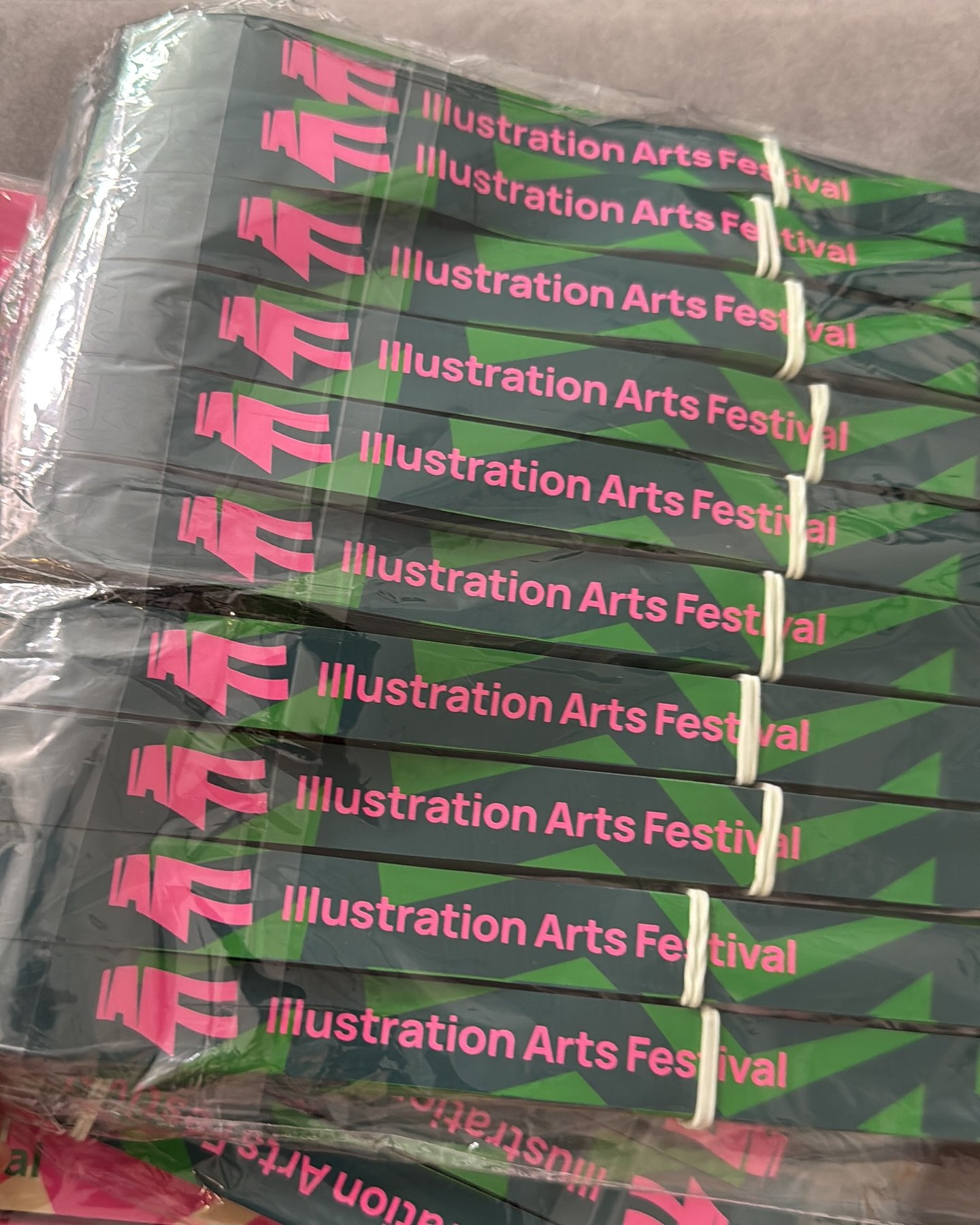 Look what just arrived&hellip; our @illustrationartsfest wrist tags!
We&rsquo;re all set&mdash;are you?
Have you bought your tickets to IAF yet? Don&rsquo;t miss out on the most inspiring art festival of the year, happening 4&ndash;6 July 2025 @helut