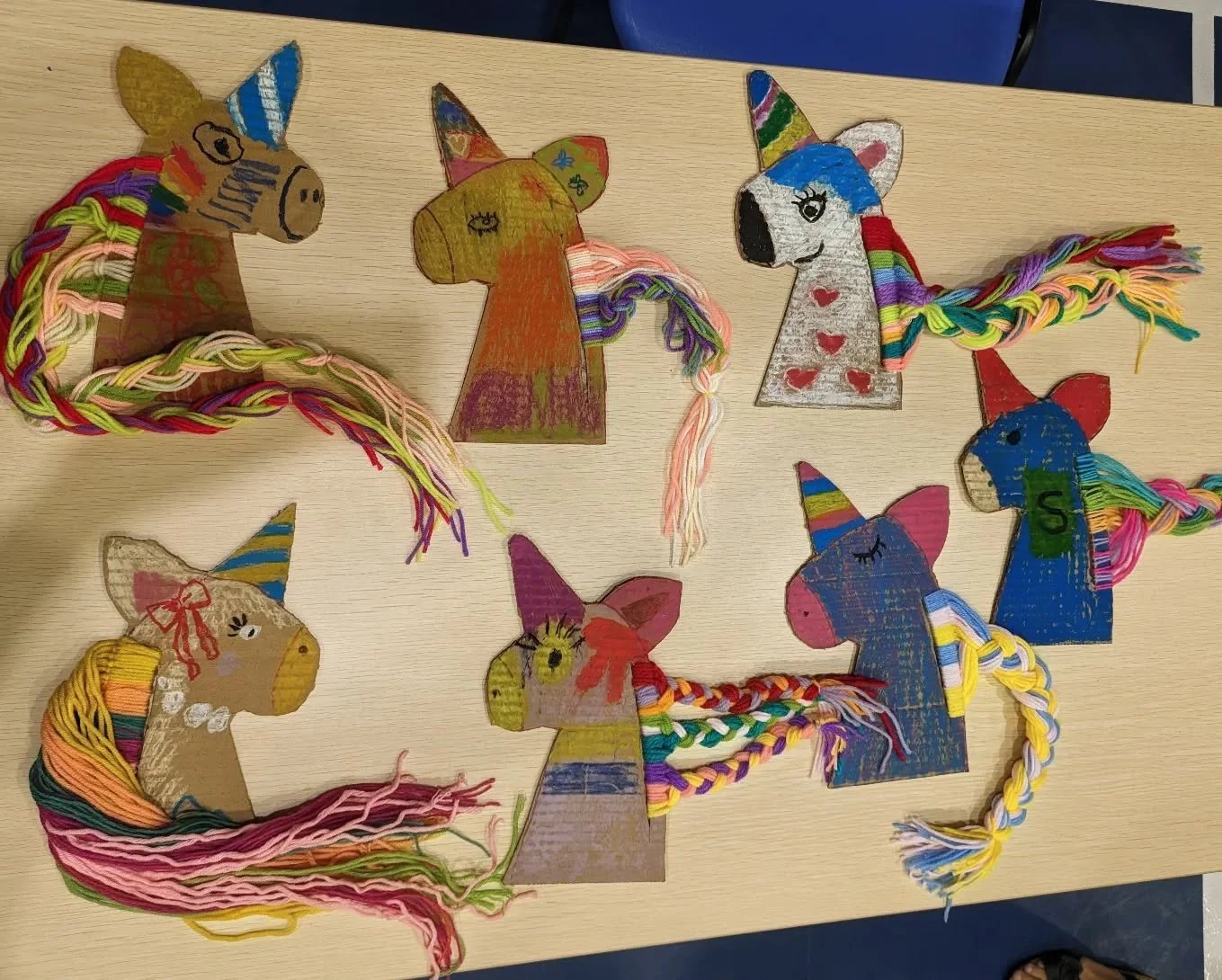 Every unicorn is special and absolutely adorable. Everyone in class (caregivers and students alike!) was calm, unhurried, and just being in the moment. Thank you for loving our little cardboard cut outs. But the real question is.. Is this a..