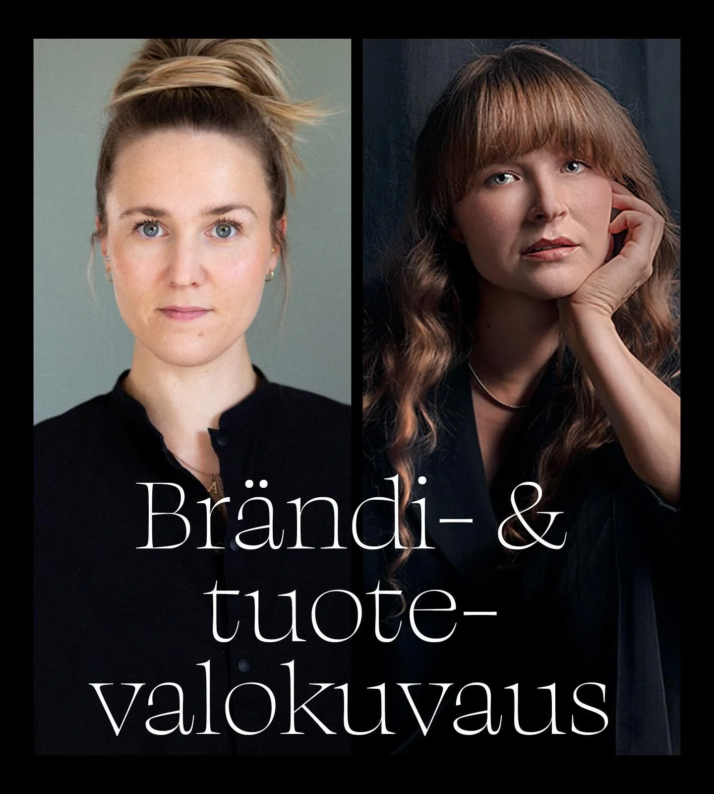 Br&auml;ndi- &amp; tuotevalokuvaus yhteisty&ouml; 🔥

Me olemme Anu ja Emmi ja teemme br&auml;ndi-ilmeit&auml; ja valokuvausta yrityksille ja yhteis&ouml;ille. P&auml;&auml;timme yhdist&auml;&auml; osaamisen ja nyt tavoitteena onkin luoda vaikuttavia