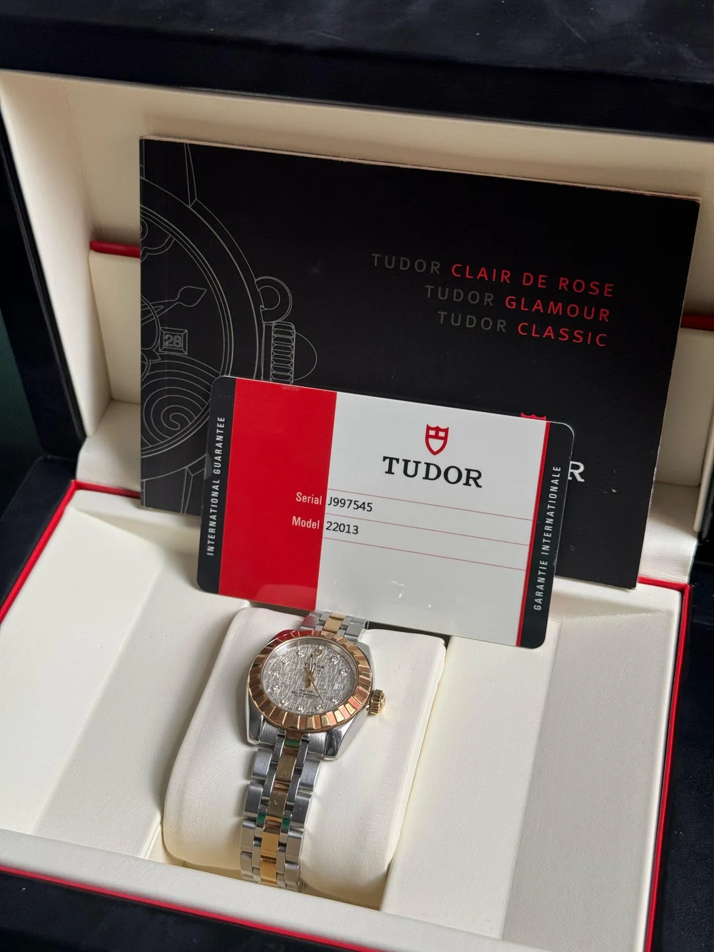 Tudor Classic Date Two Tone Diamonds 'Linen' — Hour Lab PH