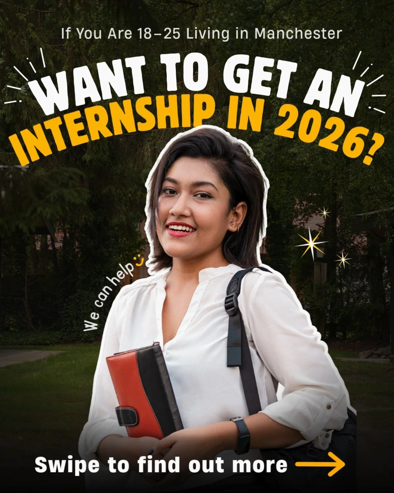 If you&rsquo;re 18&ndash;25 in Manchester, this is for you.

A 100% FREE programme that helps you build confidence, job-ready skills, and land a real internship.

✔ CV &amp; interview support
✔ Mentors &amp; guest speakers
✔ Internship in your chosen