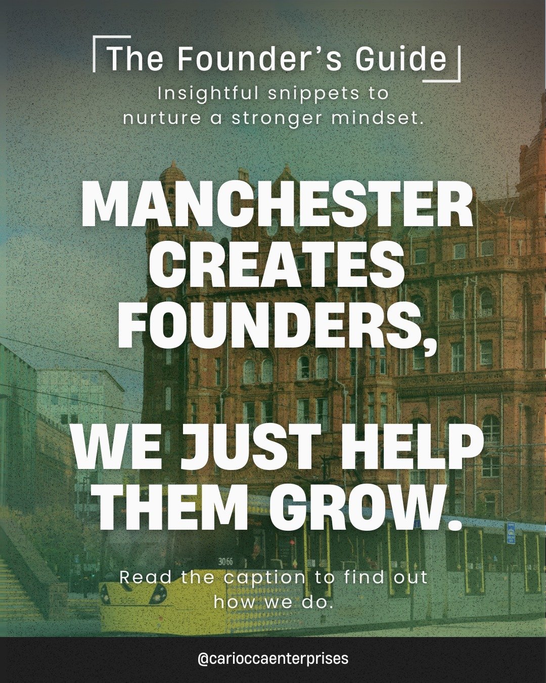 Manchester creates founders, most just don&rsquo;t get the space, support, or second chances they deserve.

That&rsquo;s where we come in.

Since 1986, we&rsquo;ve helped inner-city founders turn ideas into real businesses - with affordable workspace