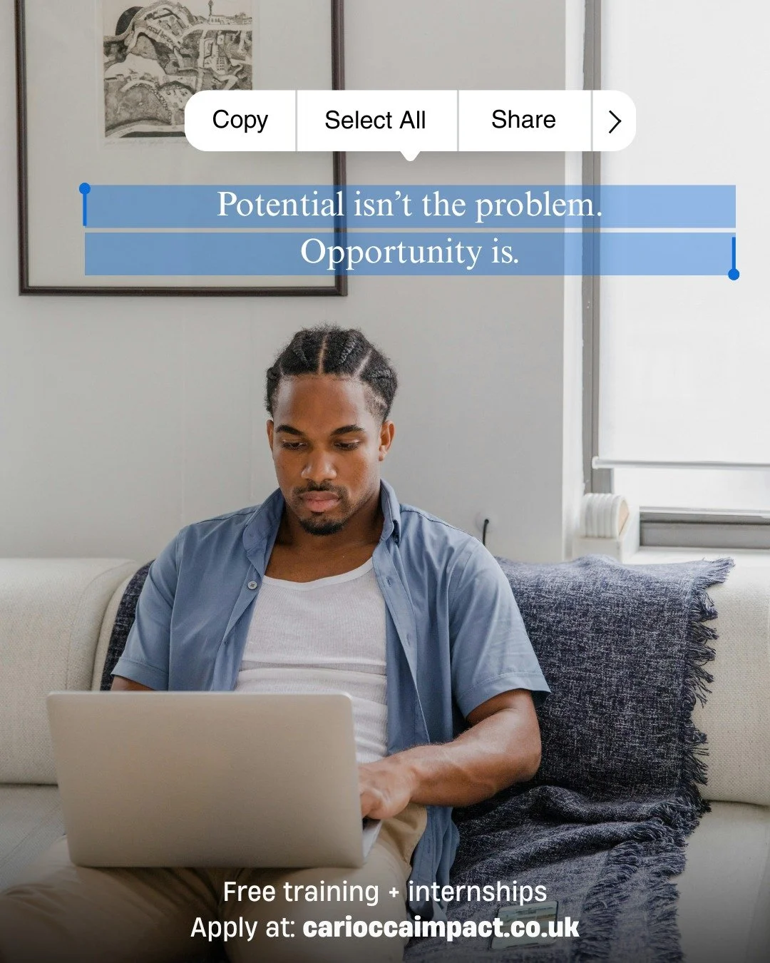 You&rsquo;ve got talent. You&rsquo;ve got drive. You just need the chance.

The imPACT Programme gives you exactly that &mdash; free employability training + internships for 18&ndash;25s in Greater Manchester.

Here&rsquo;s what you&rsquo;ll get:
&bu