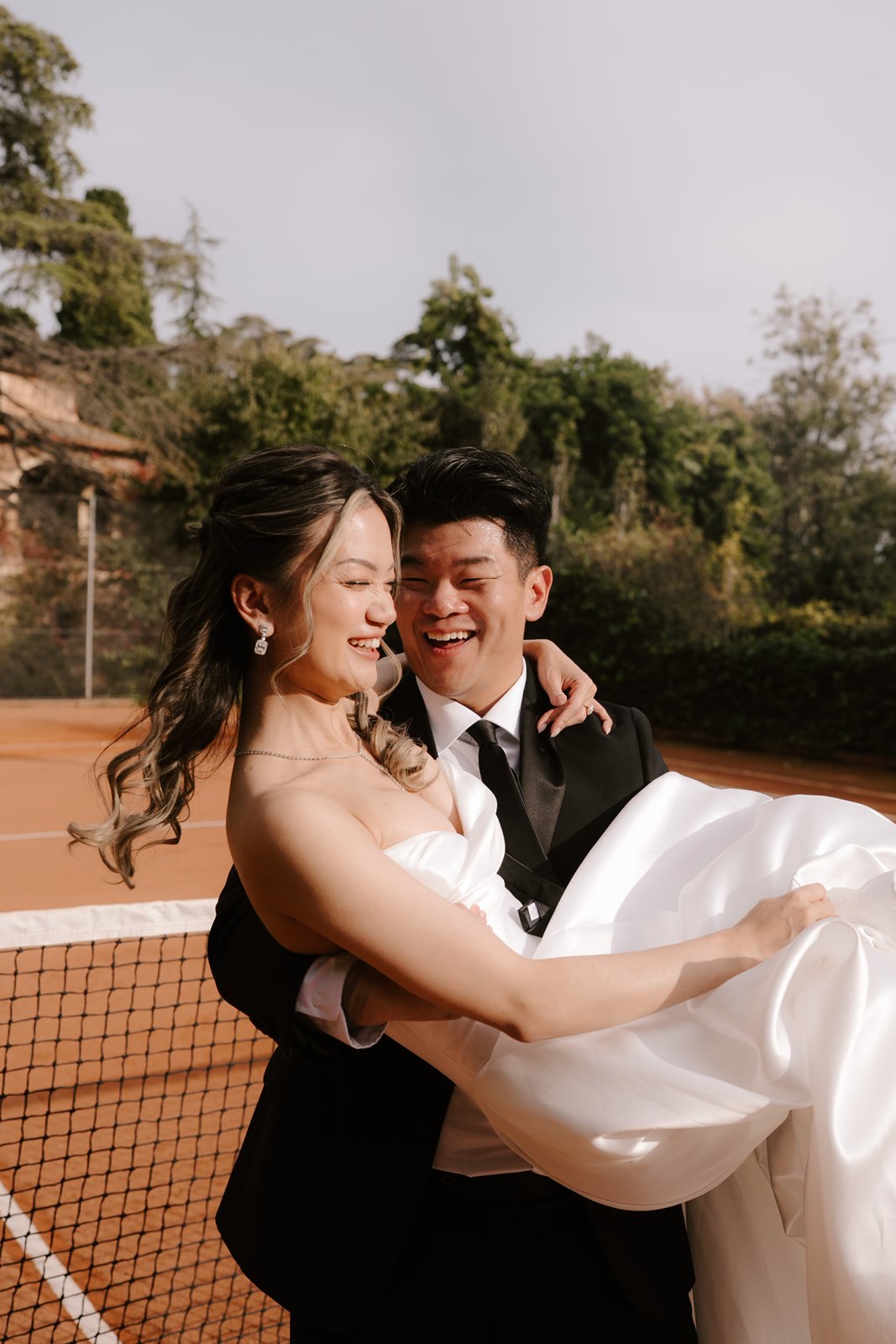 Multicultural wedding ceremony in Barcelona estate