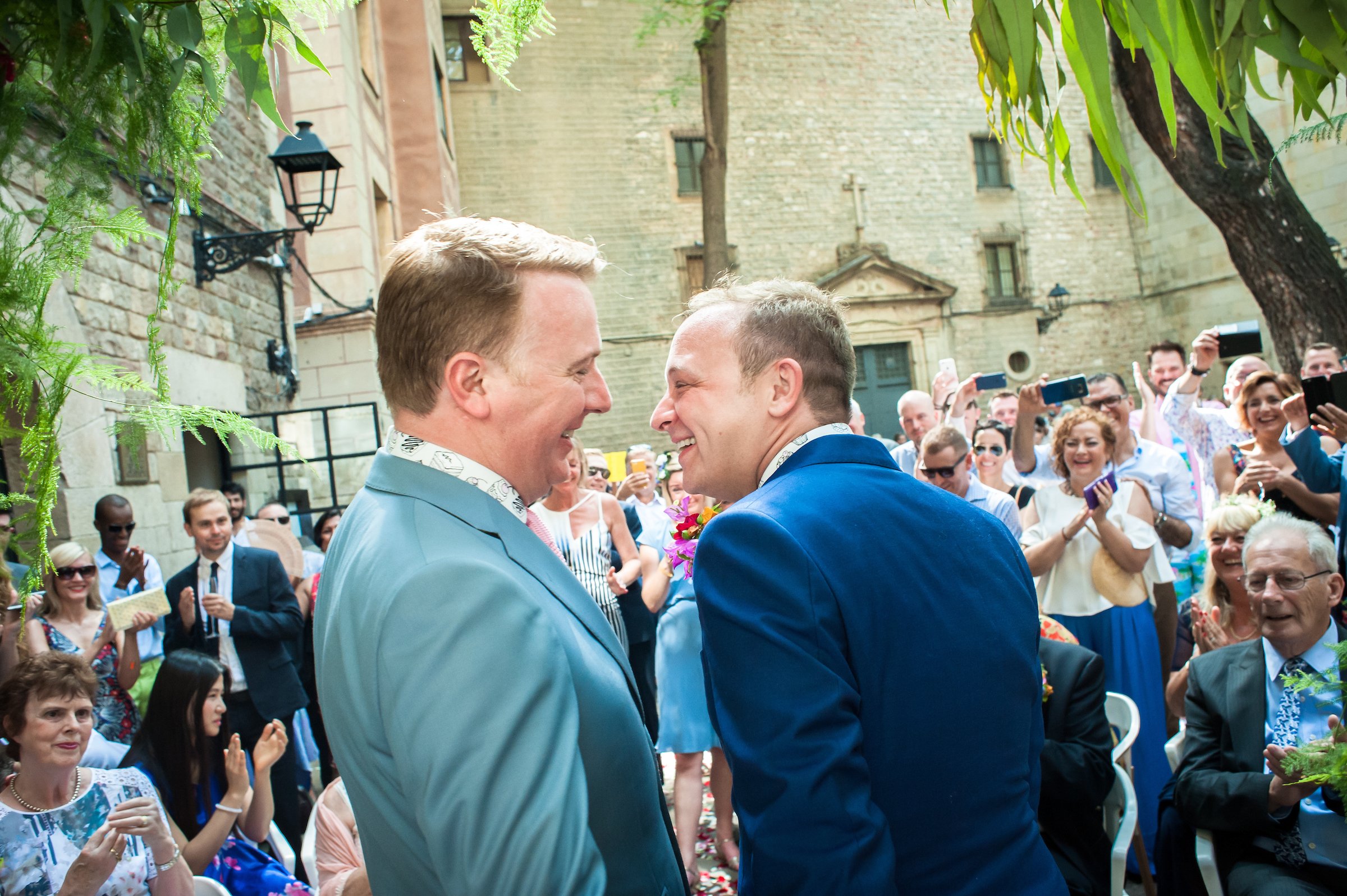 Gay destination wedding in Barcelona