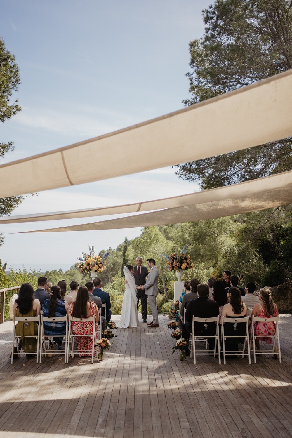 Intimate destination wedding celebration in Barcelona with a small group of guests