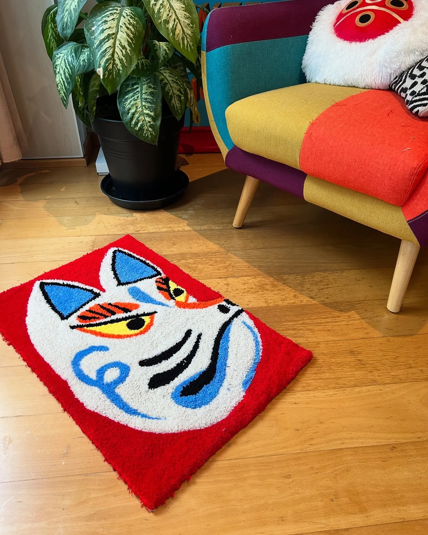 Kitsune 🦊 
&bull;
&bull;
#rugs#tapis#artist#art#rug#nevers#franceart#franceartist#creations#rugtufting