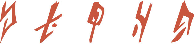 Stylized glyphs