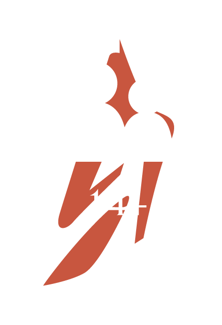 Crowd safety icon indicating age 14+, featuring two stylized human figures and a large number 14+.