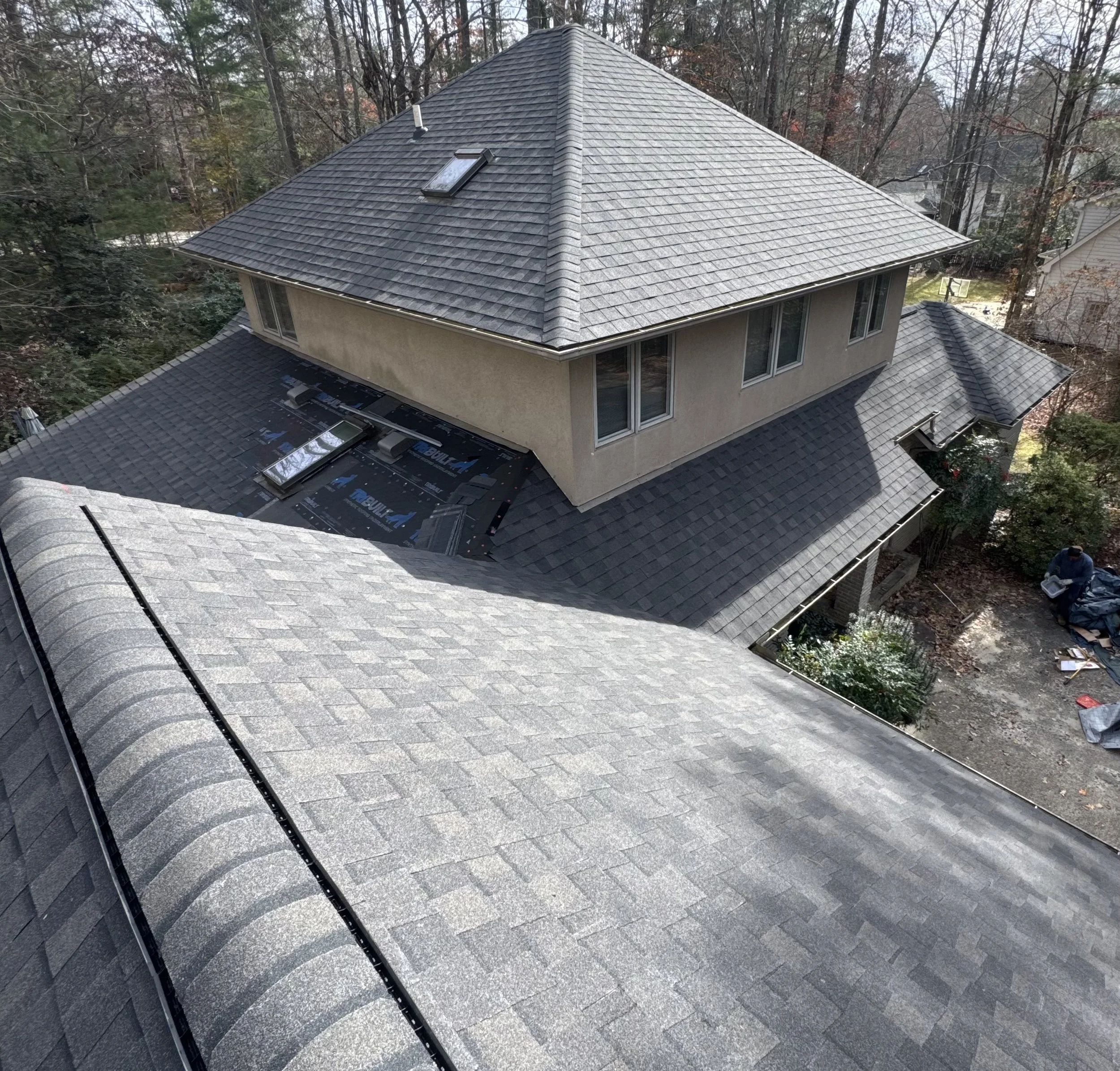 Roof replacement in Asheville NC after storm damage