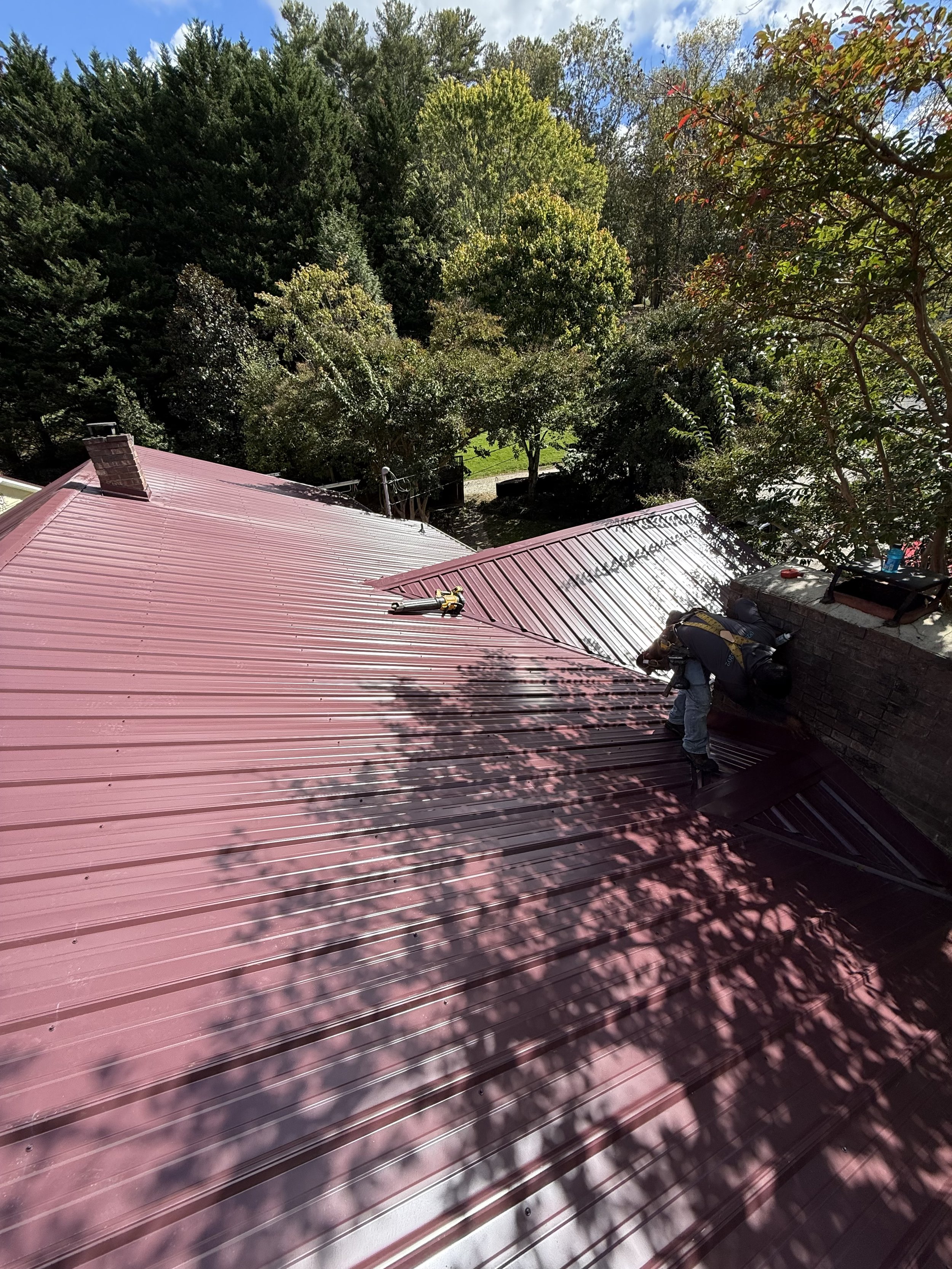 Roof replacement in Asheville NC after storm damage