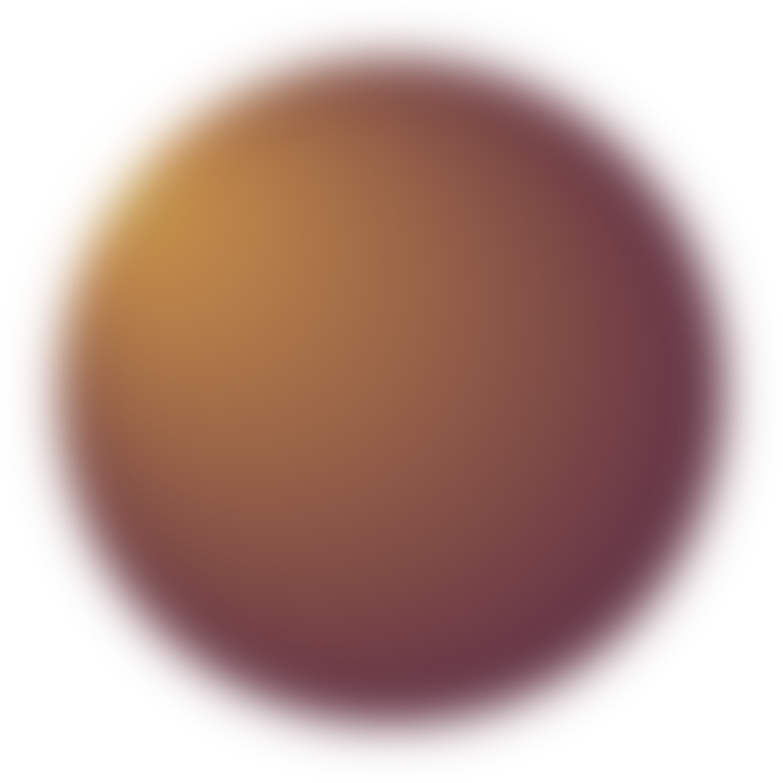 A large, round, multicolored sphere with a gradient of warm and cool tones.
