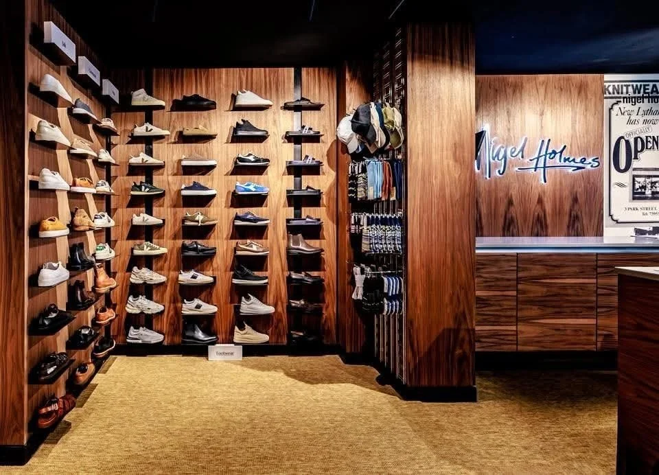 Nigel Homes Menswear retail interior design