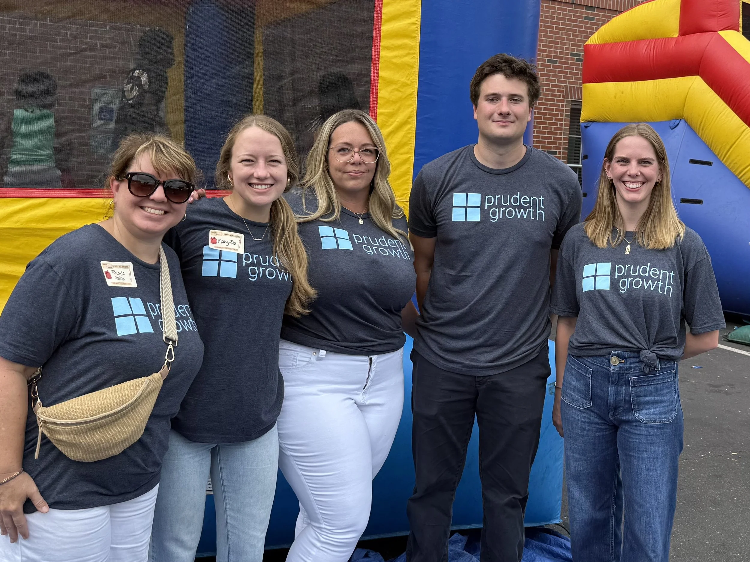 Prudent Growth Volunteers at Back To School Event