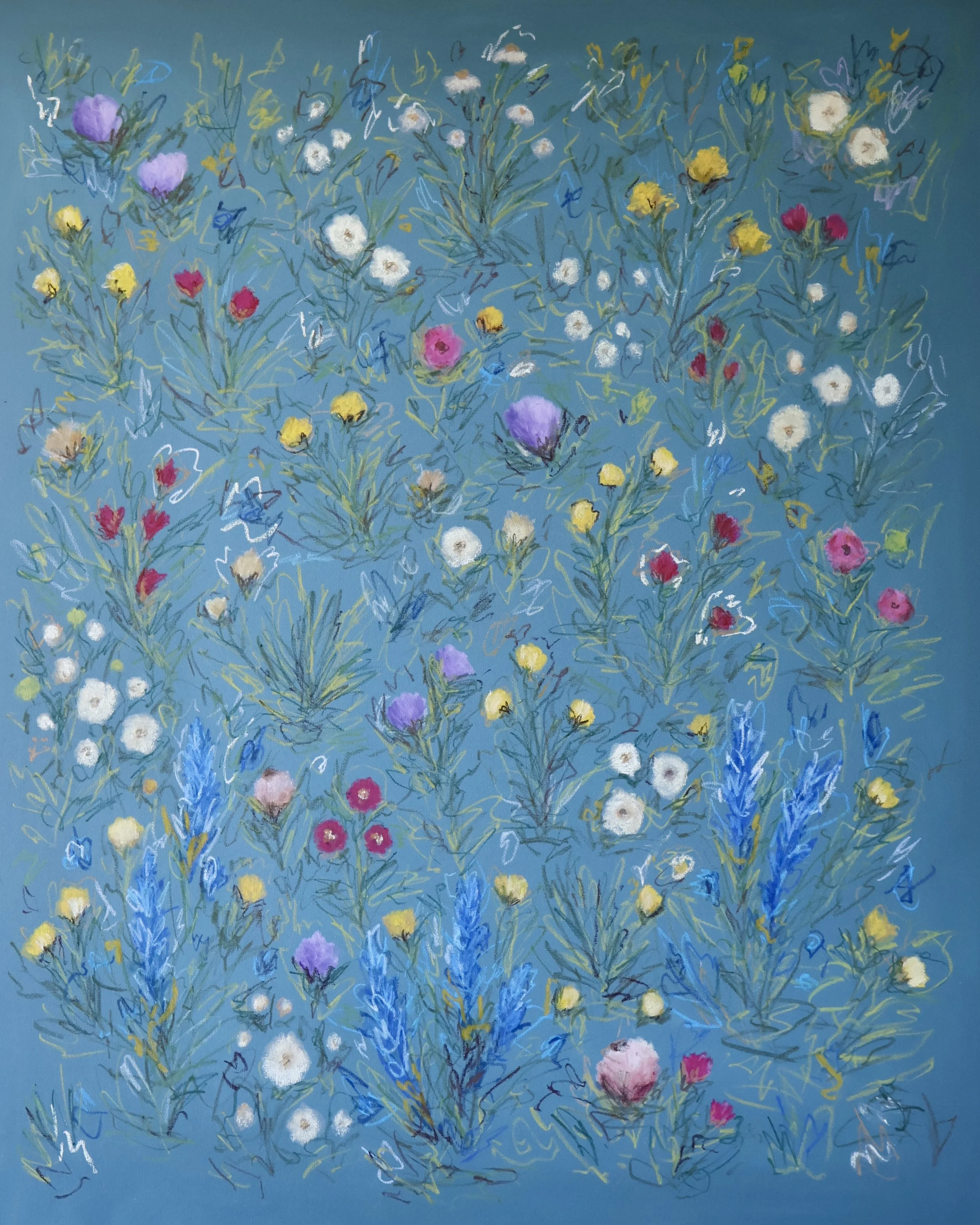 60" x 48" acrylic, oil pastel 2026