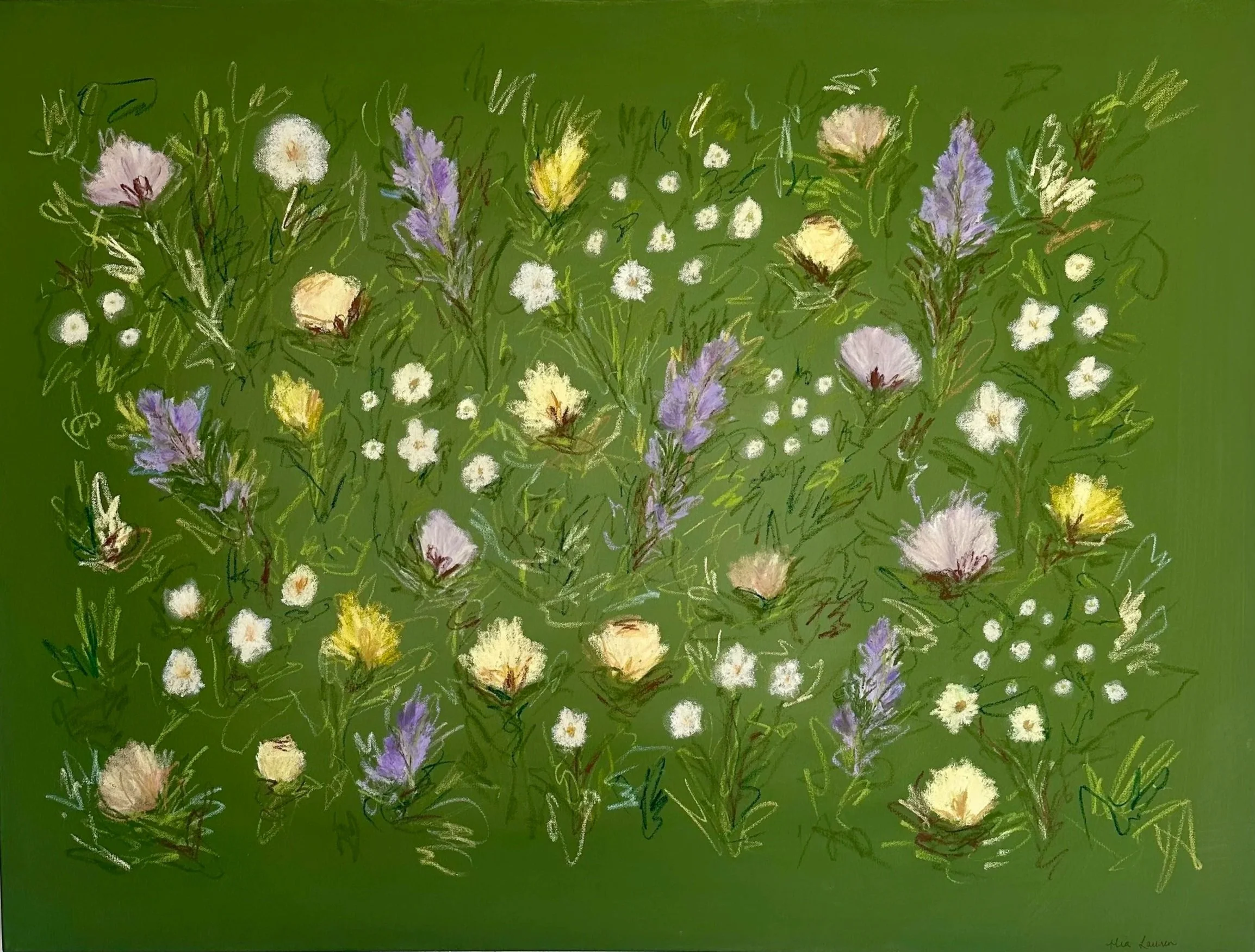 30" x 40" acrylic, oil pastel 2026