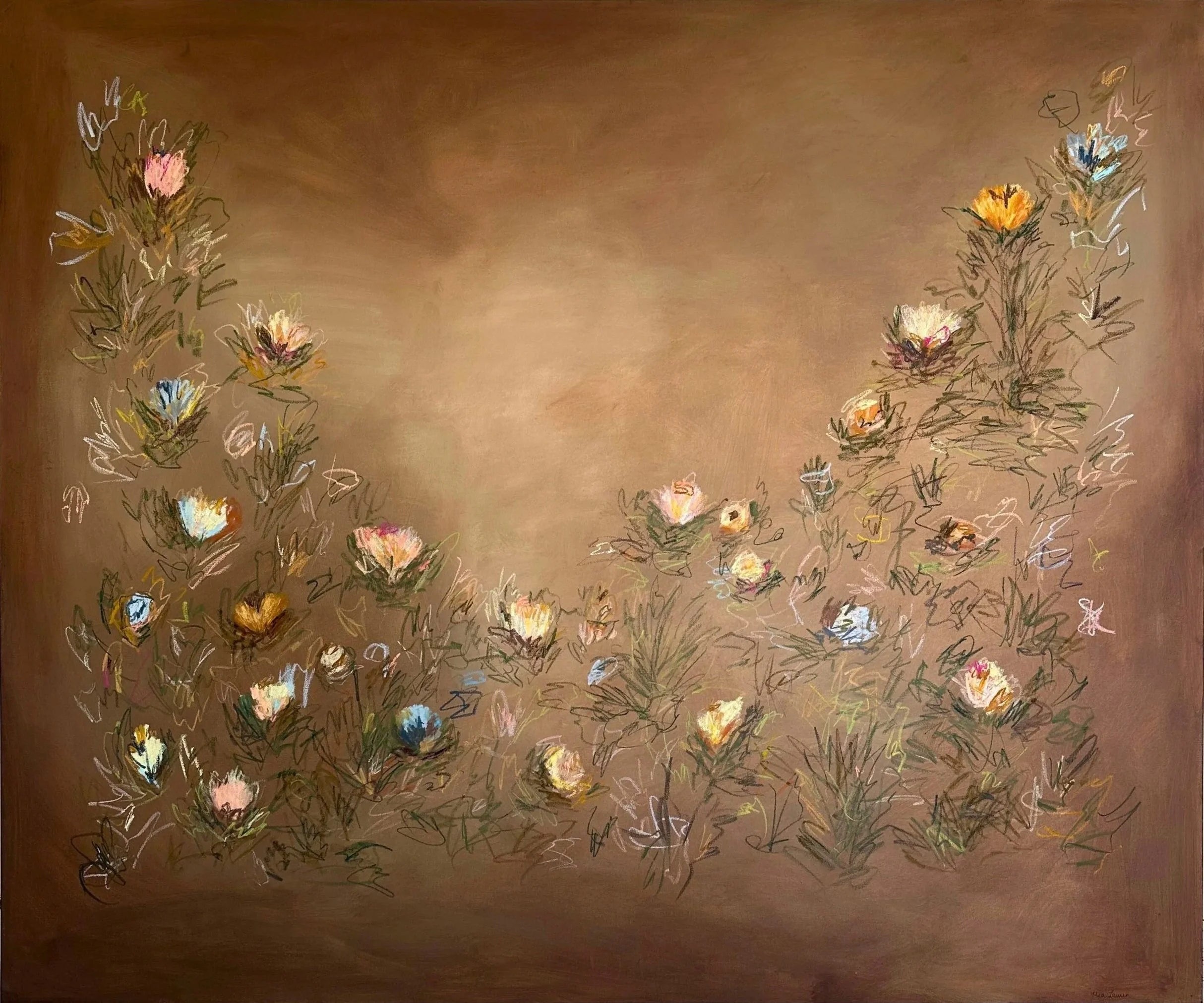 48" x 60" acrylic, oil pastel 2026