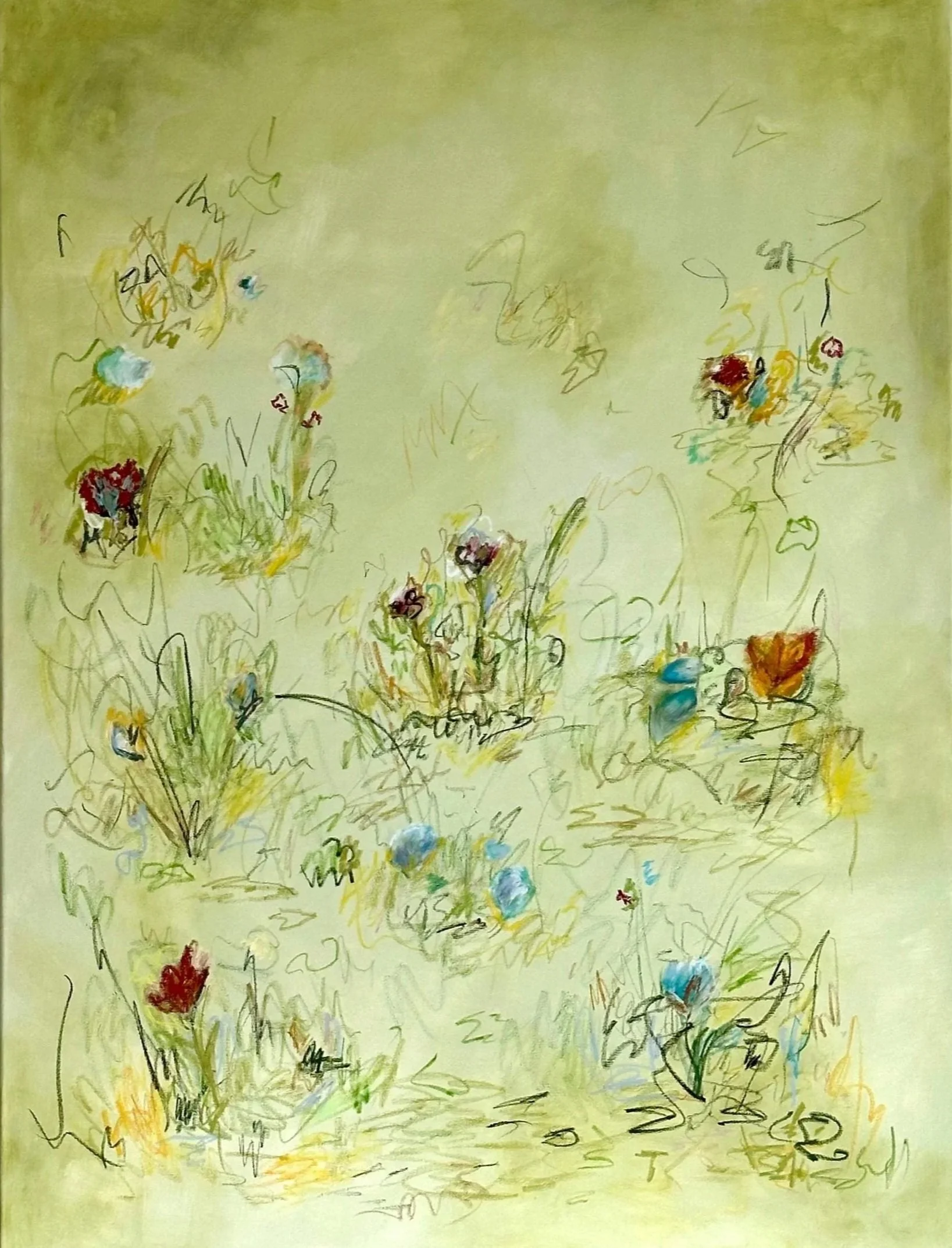 48 " x 36" acrylic, oil pastel 2025