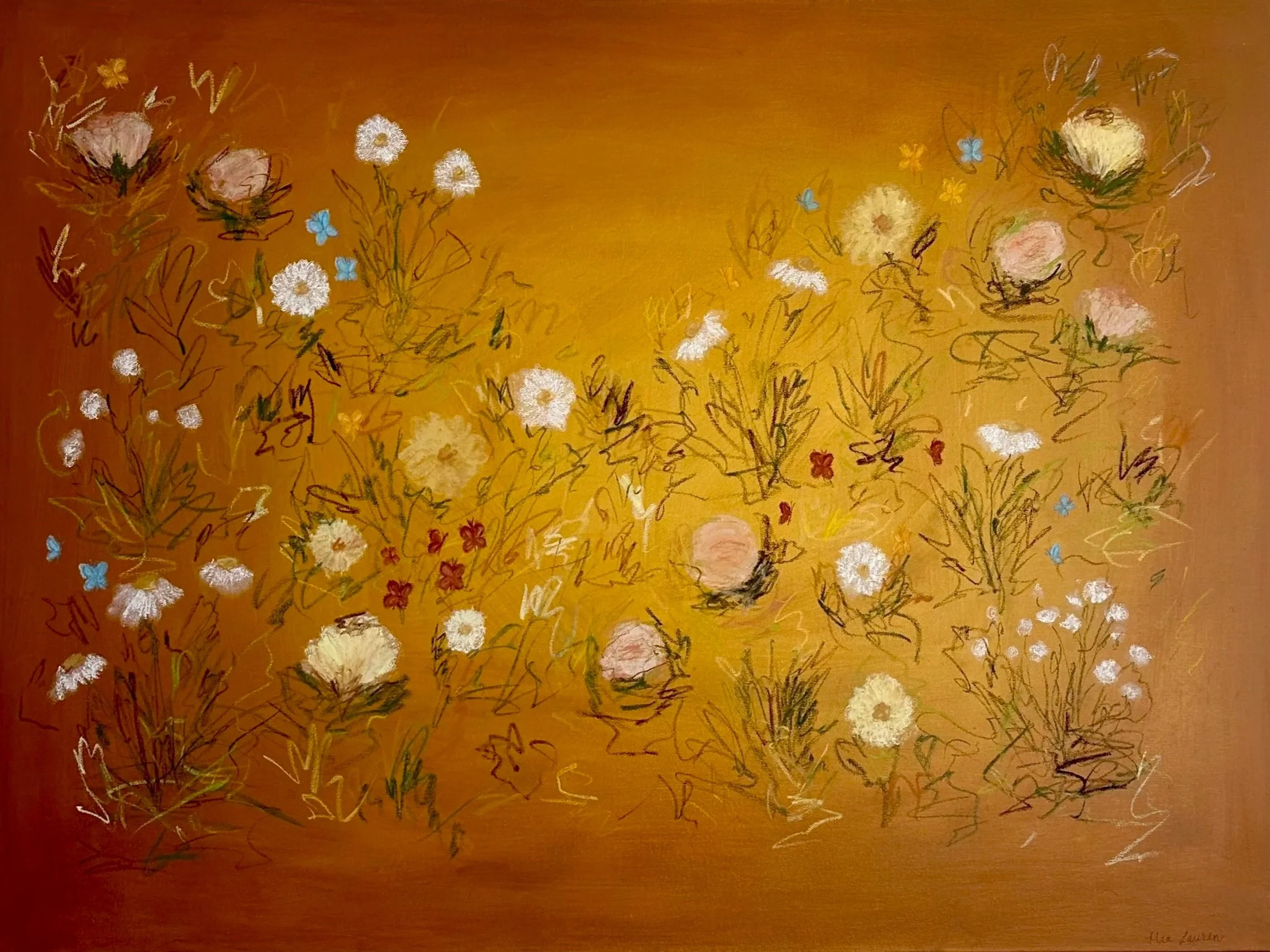 30" x 40"acrylic, oil pastel 2026