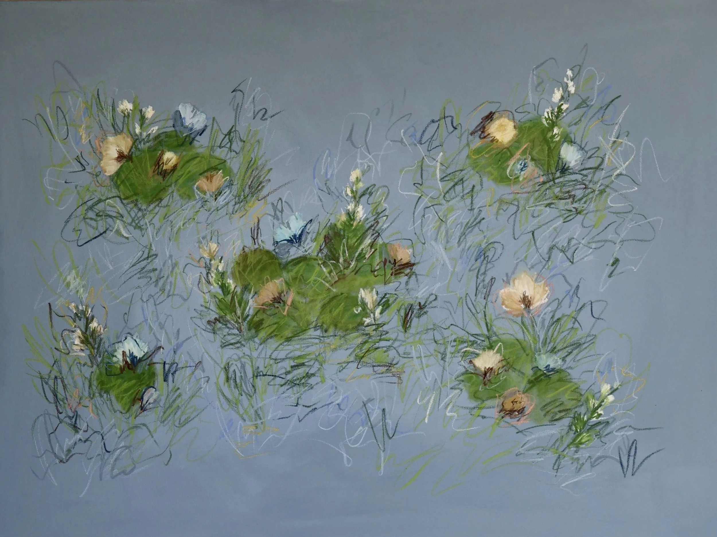 48" x 36" acrylic, oil pastel 2026