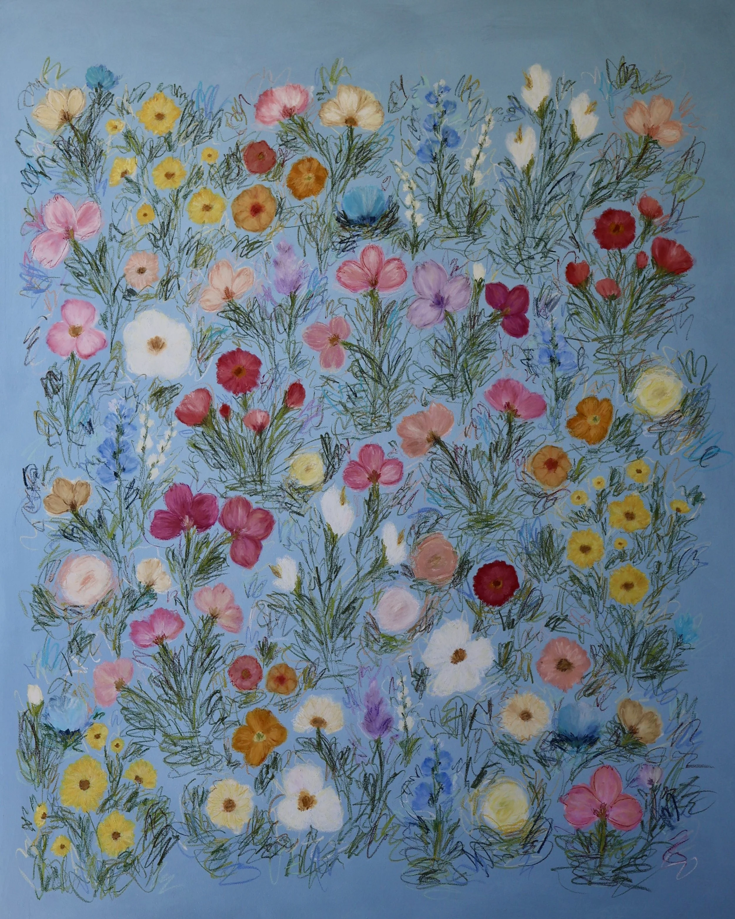 48" x 60" acrylic, oil pastel 2026