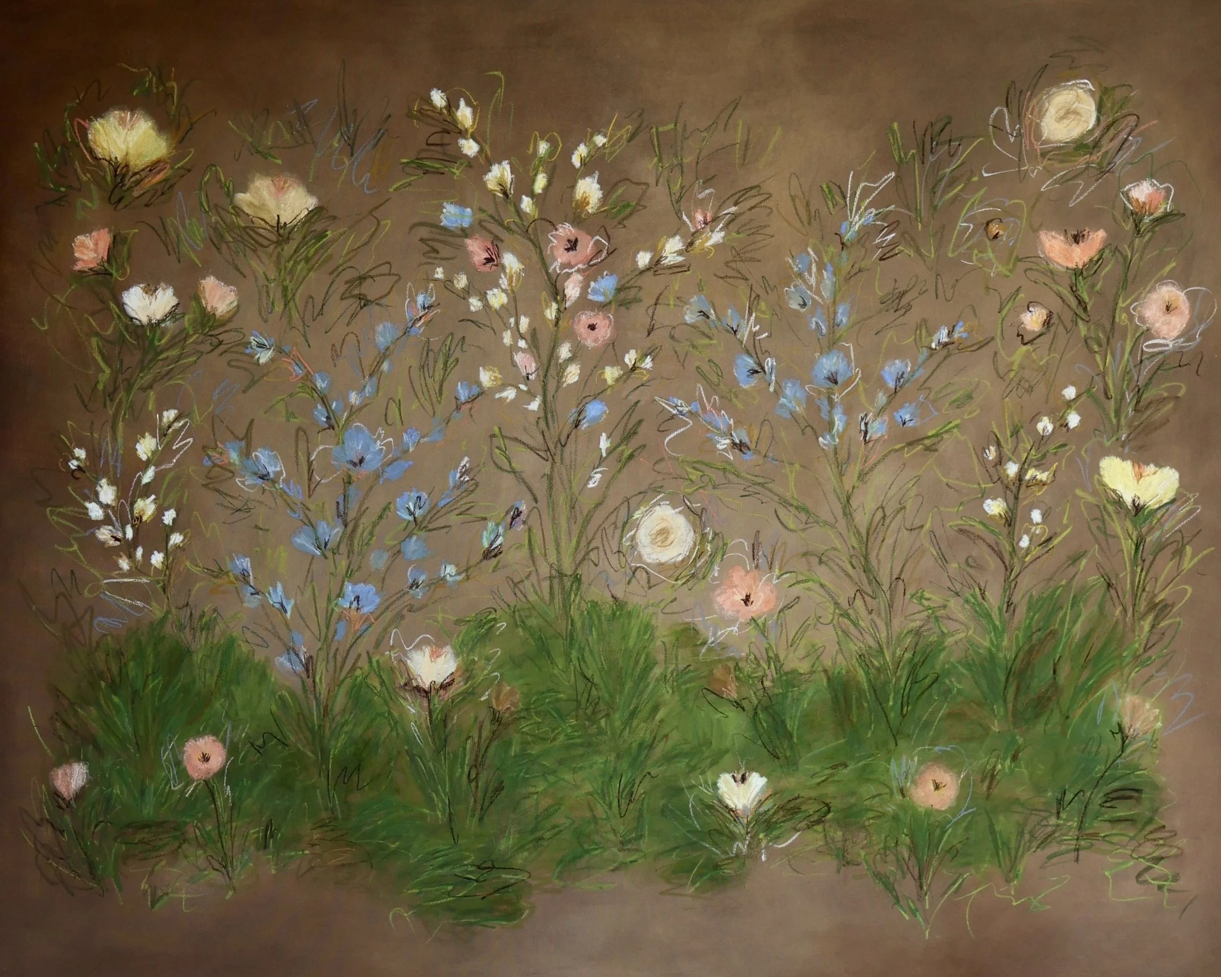 48" x 60" acrylic, oil pastel 2026
