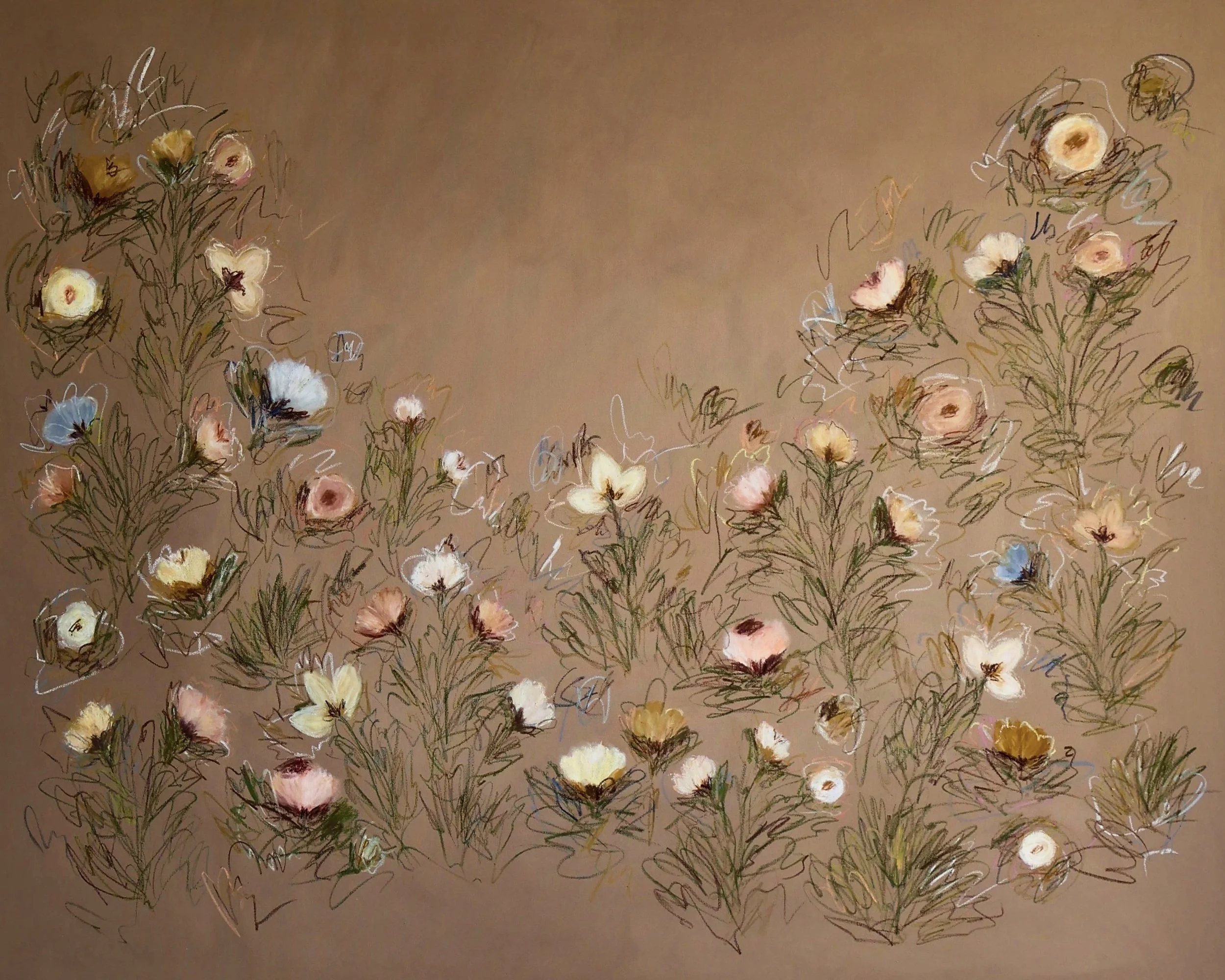 48" x 60" acrylic, oil pastel 2026