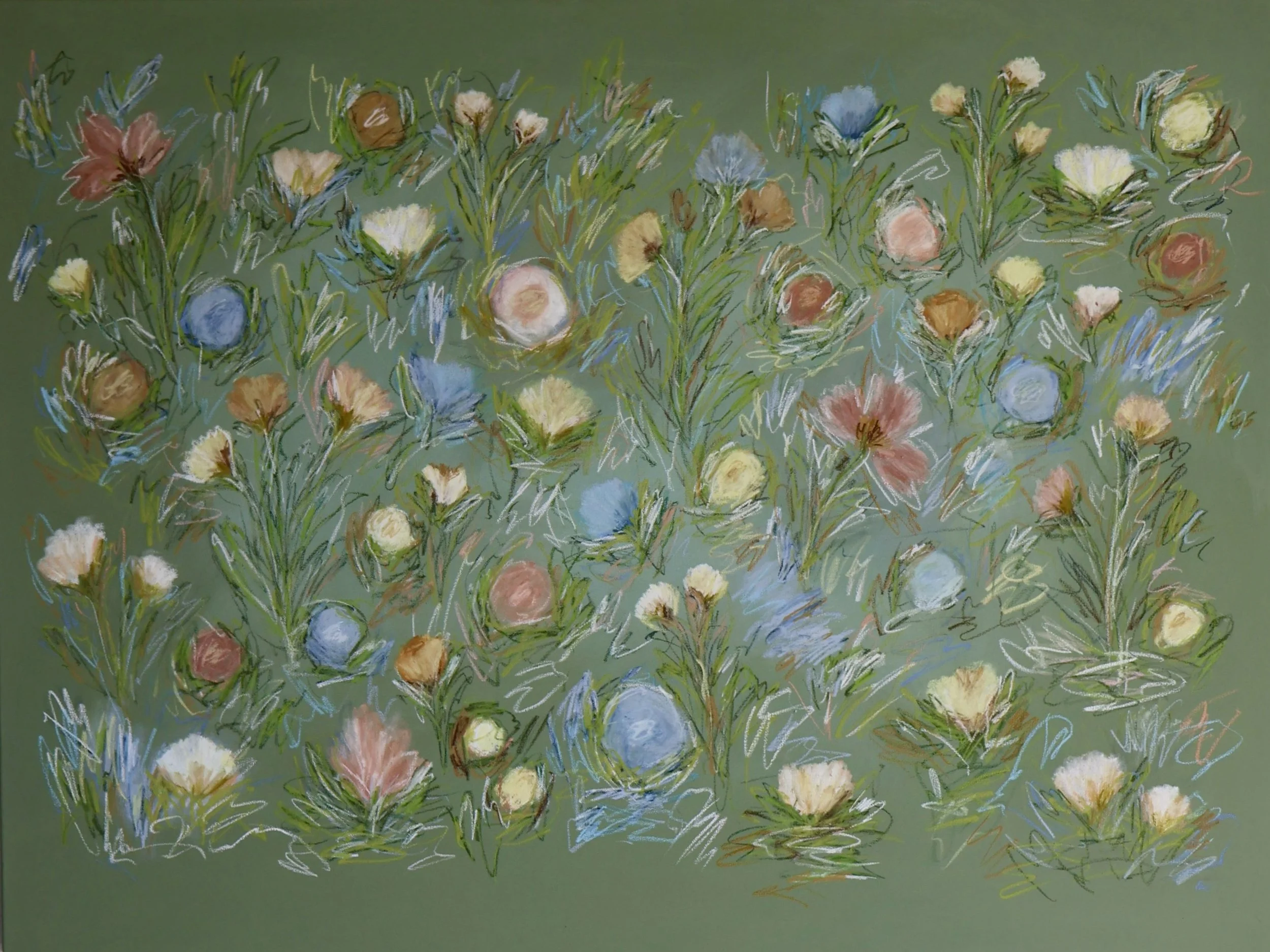 36" x 48" acrylic, oil pastel 2026