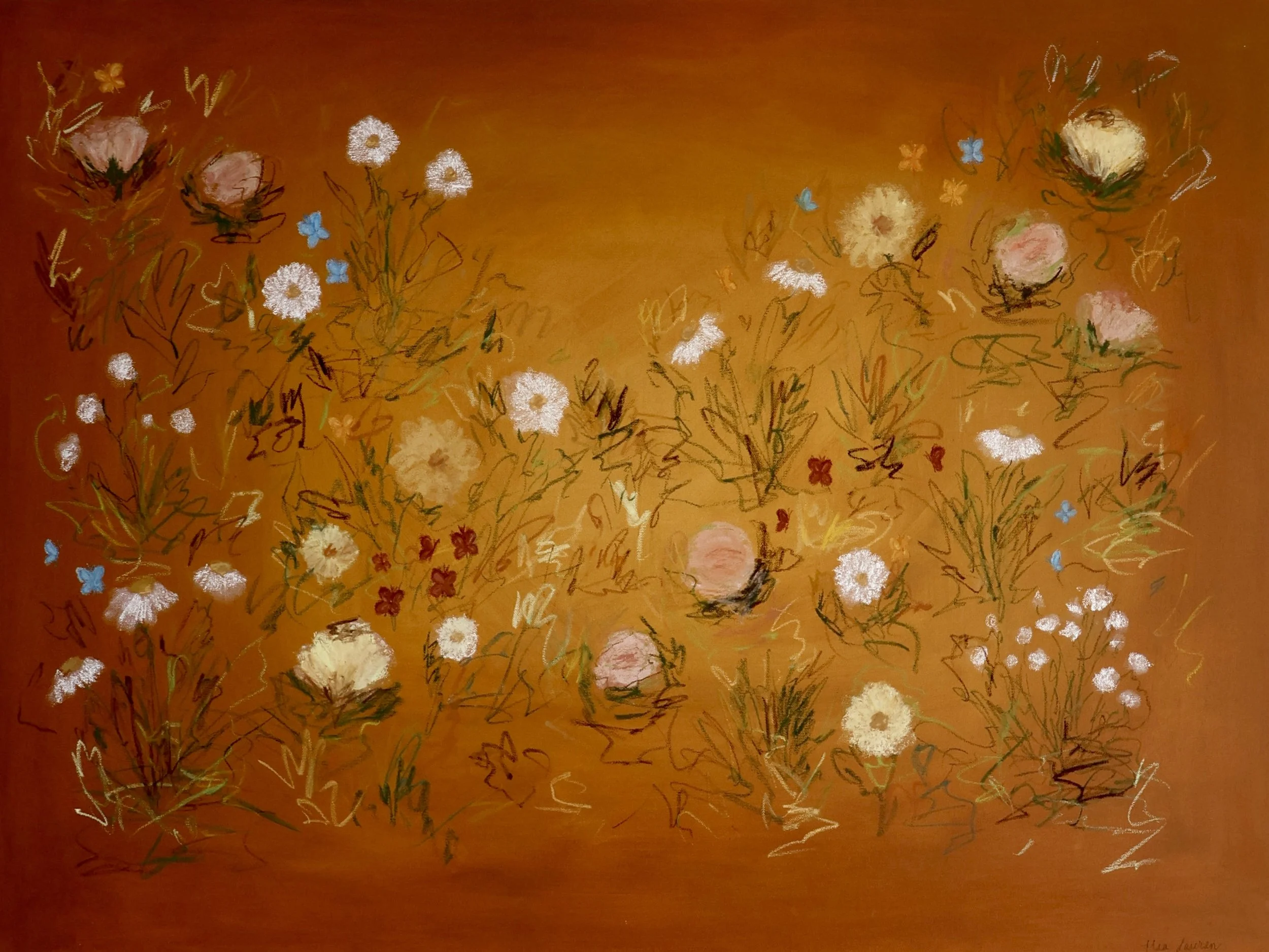 30" x 40" acrylic, oil pastel 2026