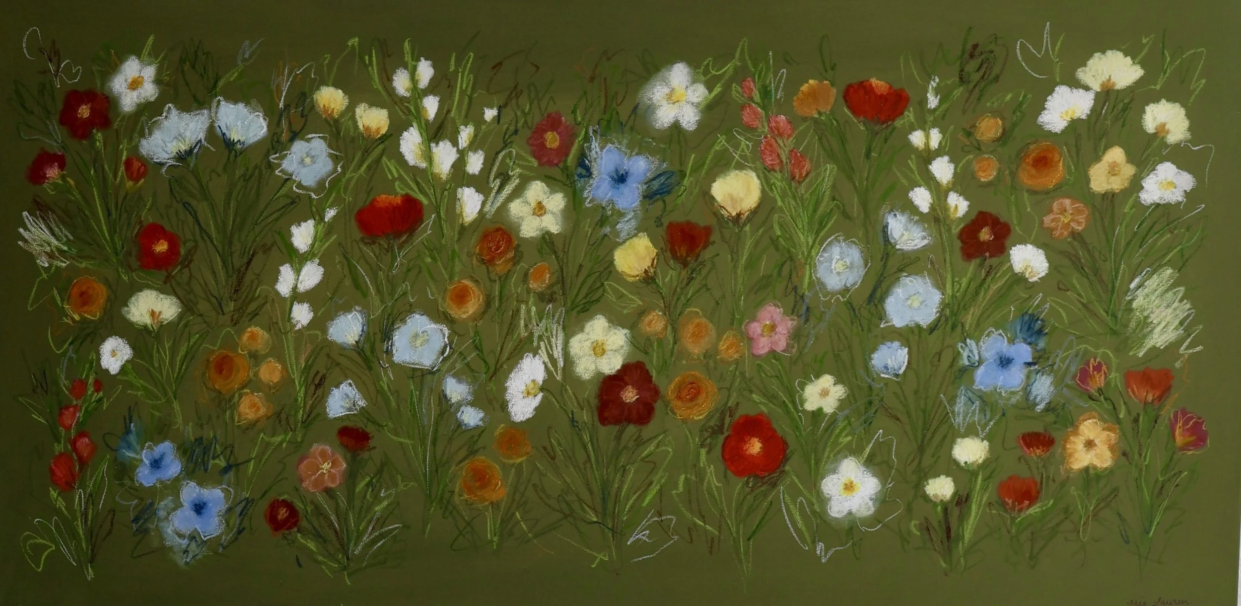 24" x 48" acrylic, oil pastel 2026