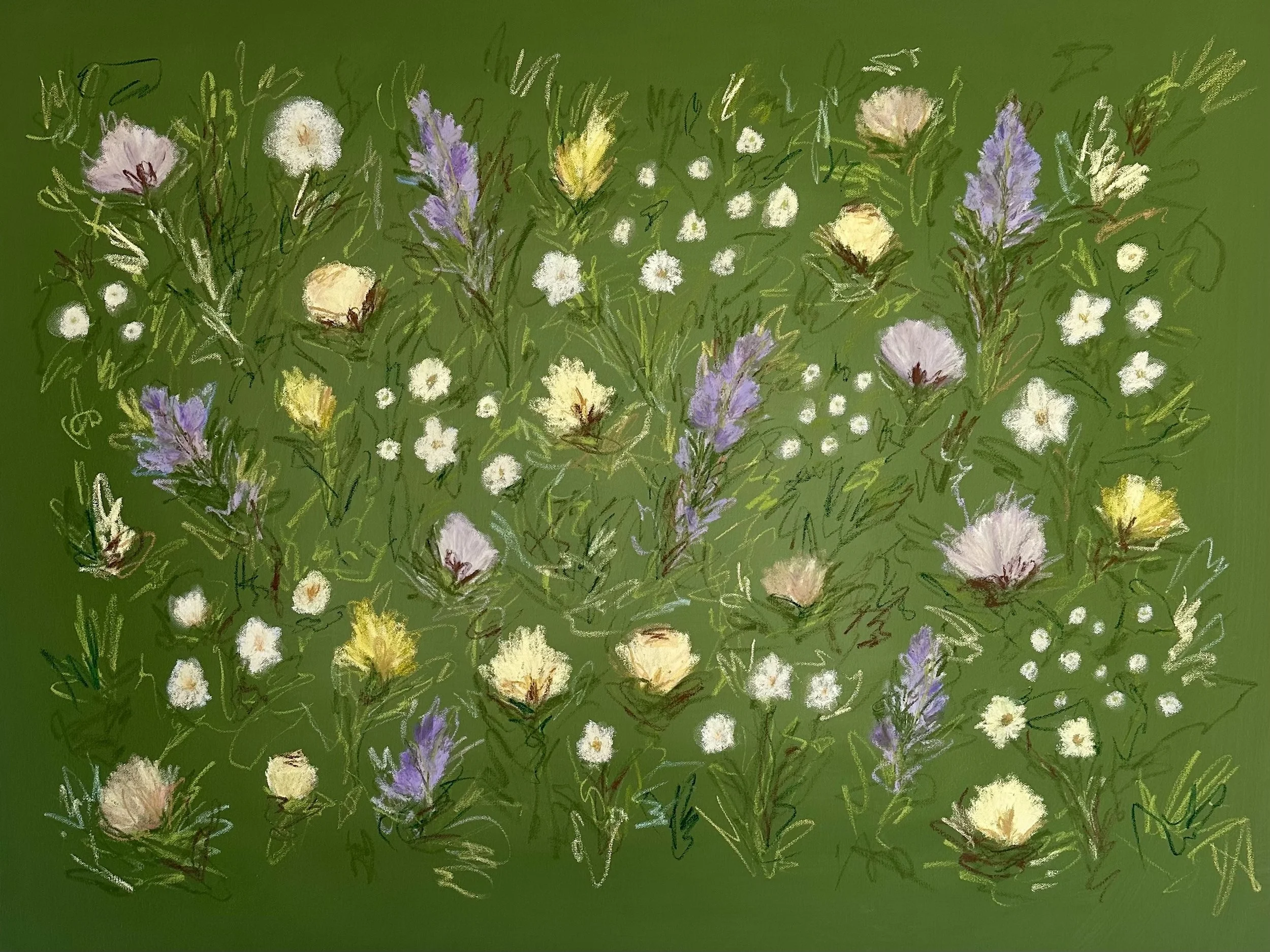 30" x 40" acrylic, oil pastel 2026