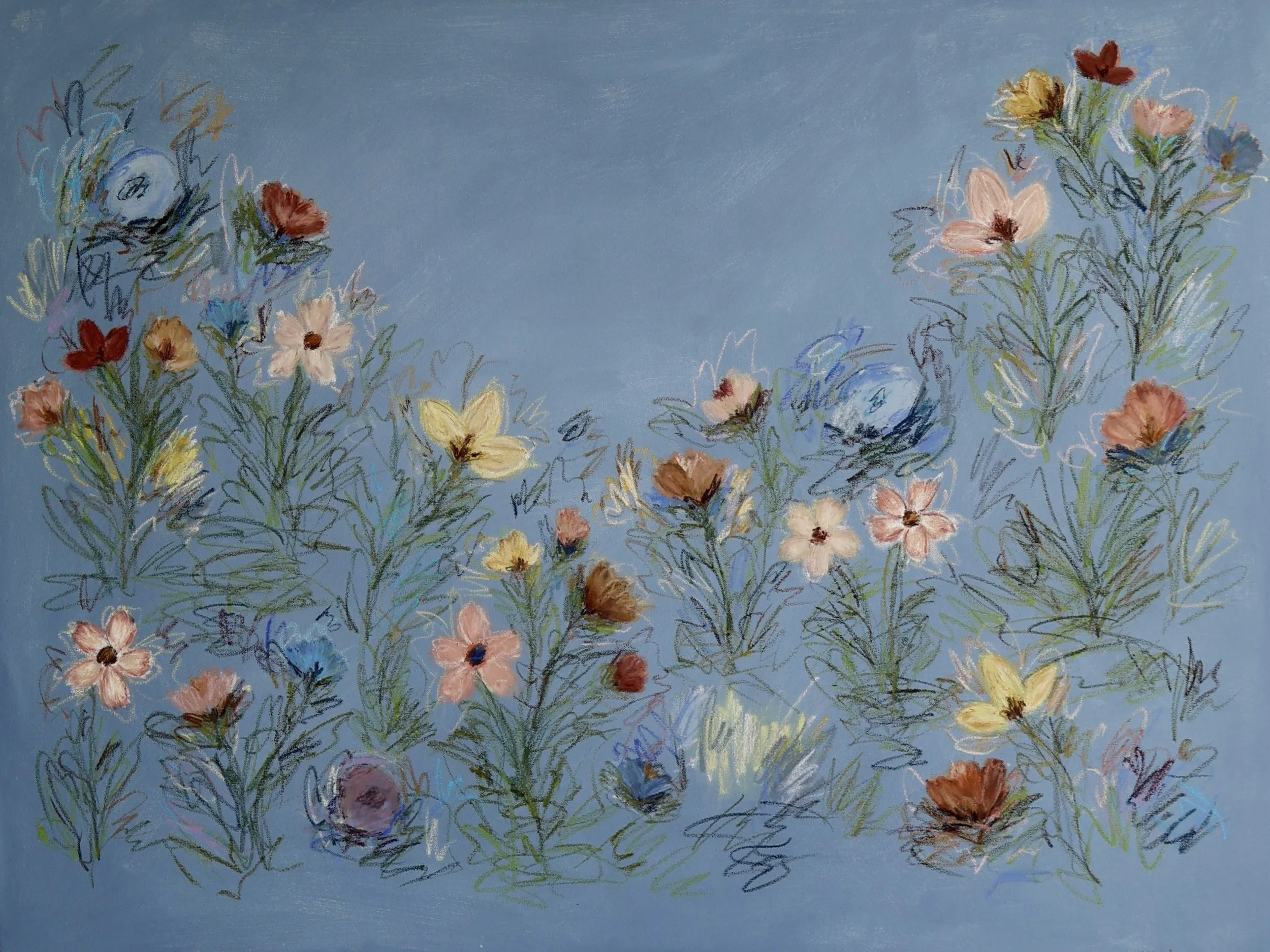 48" x 36" acrylic, oil pastel 2026