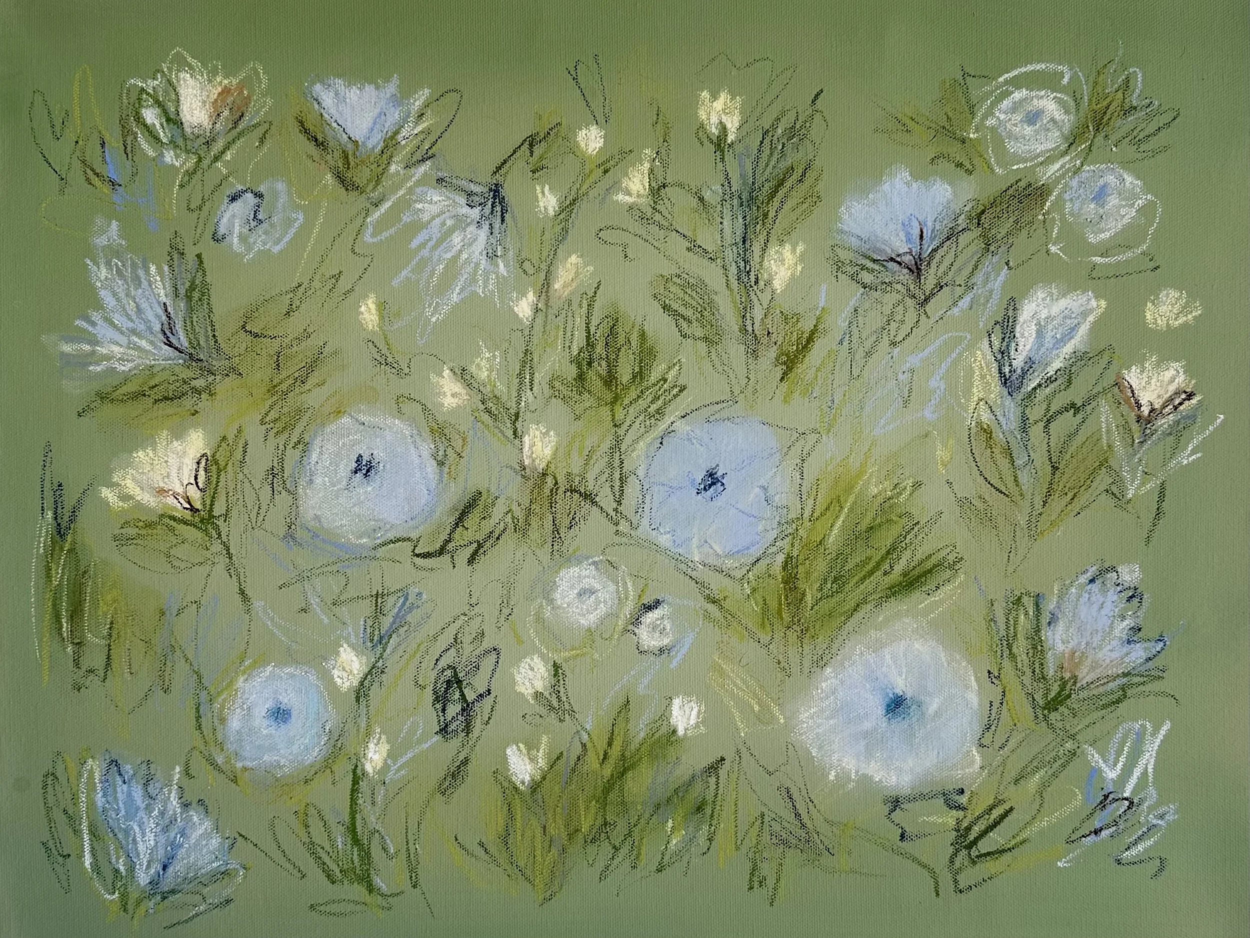 16" x 20" acrylic, oil pastel 2026