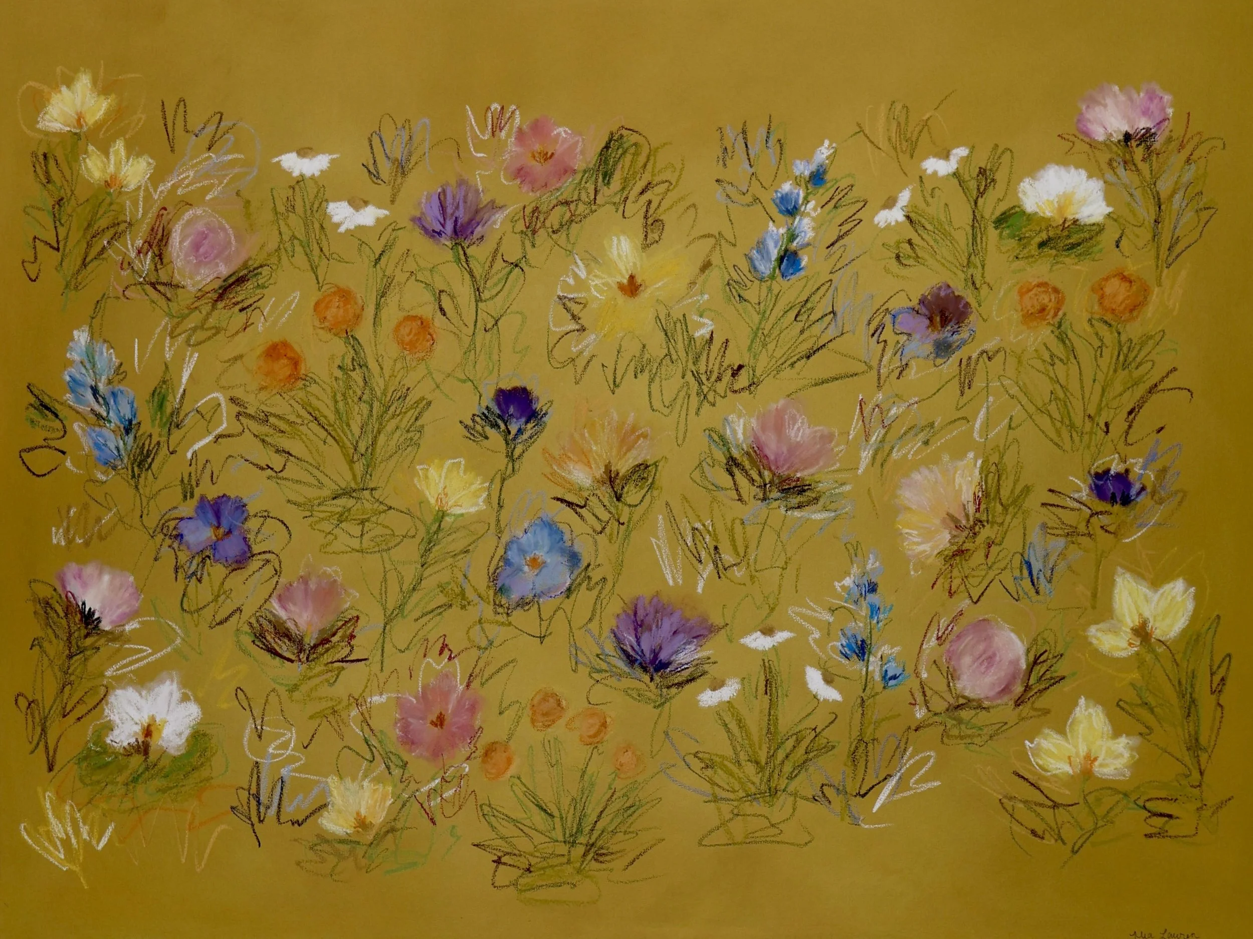 48" x 36" acrylic, oil pastel 2026