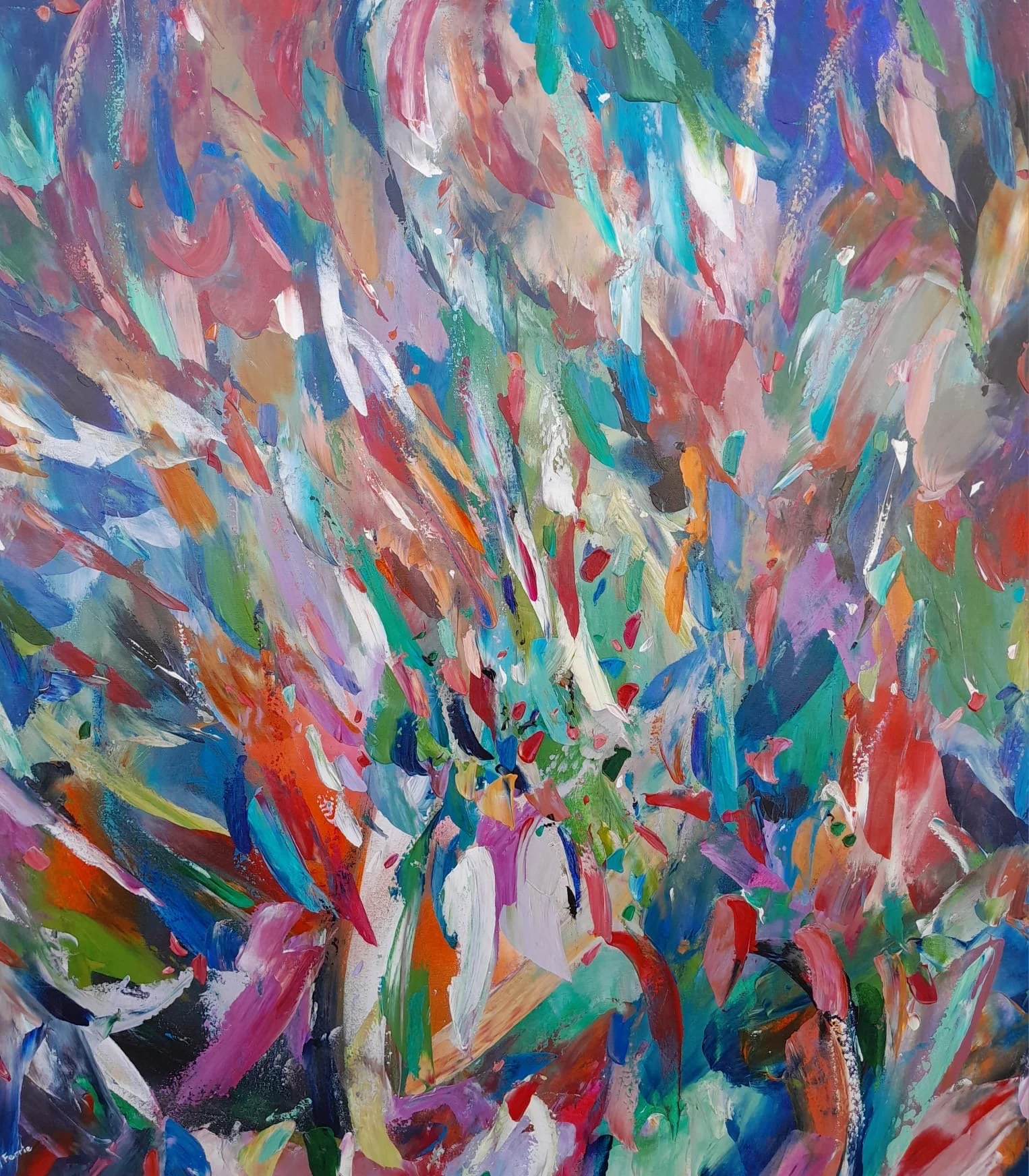 *SOLD* Flowers in the Garden