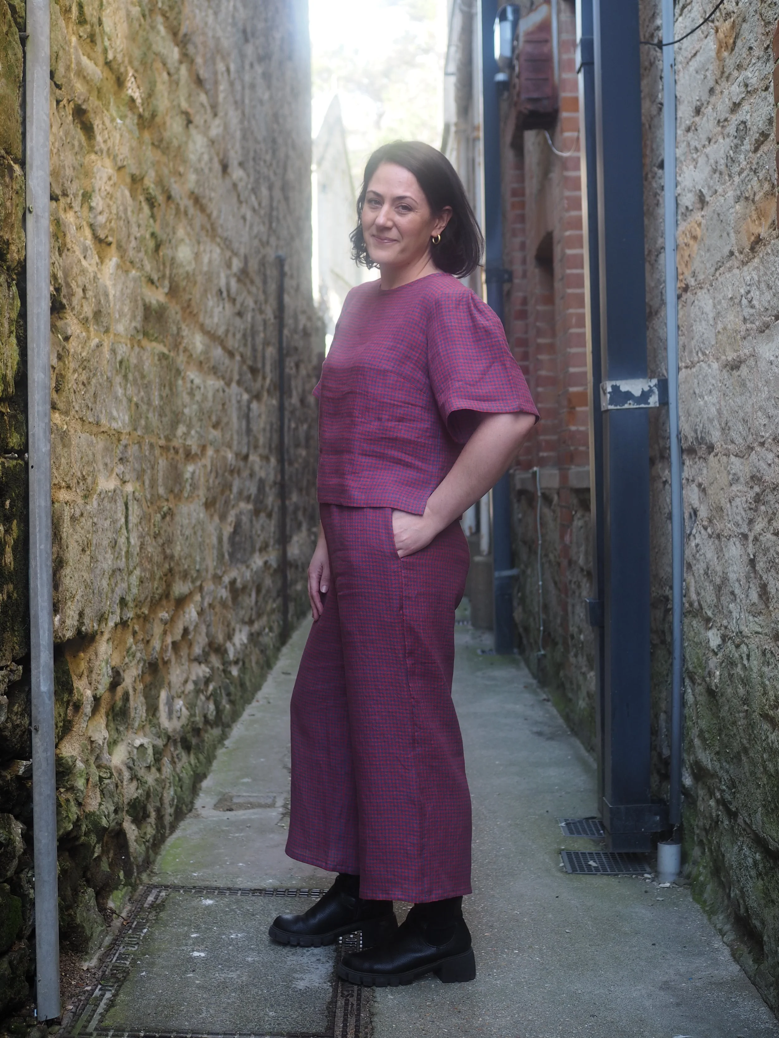 The Amber - Wide Leg Crop Trouser