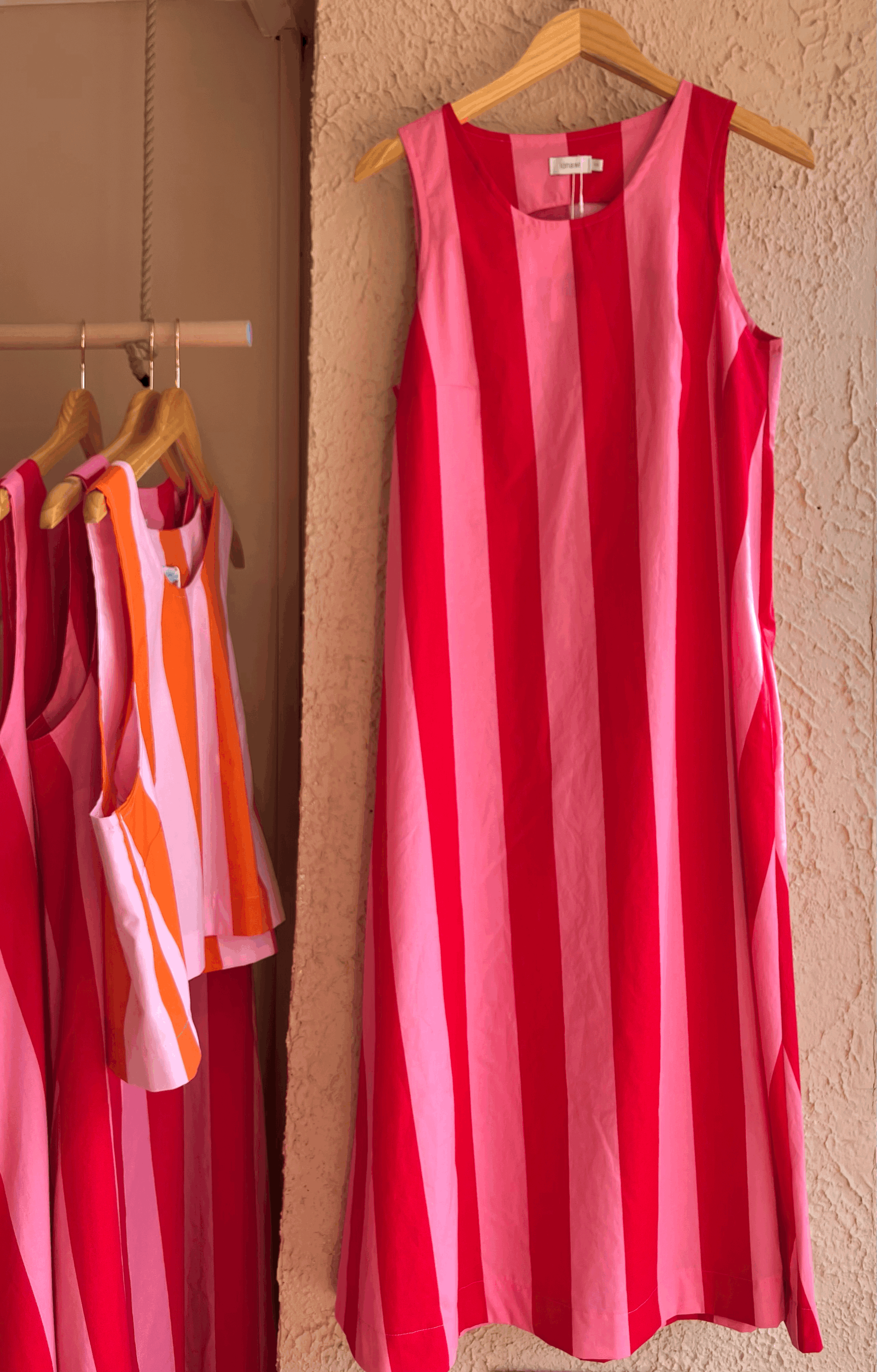 The Red & Pink Stripe Dress