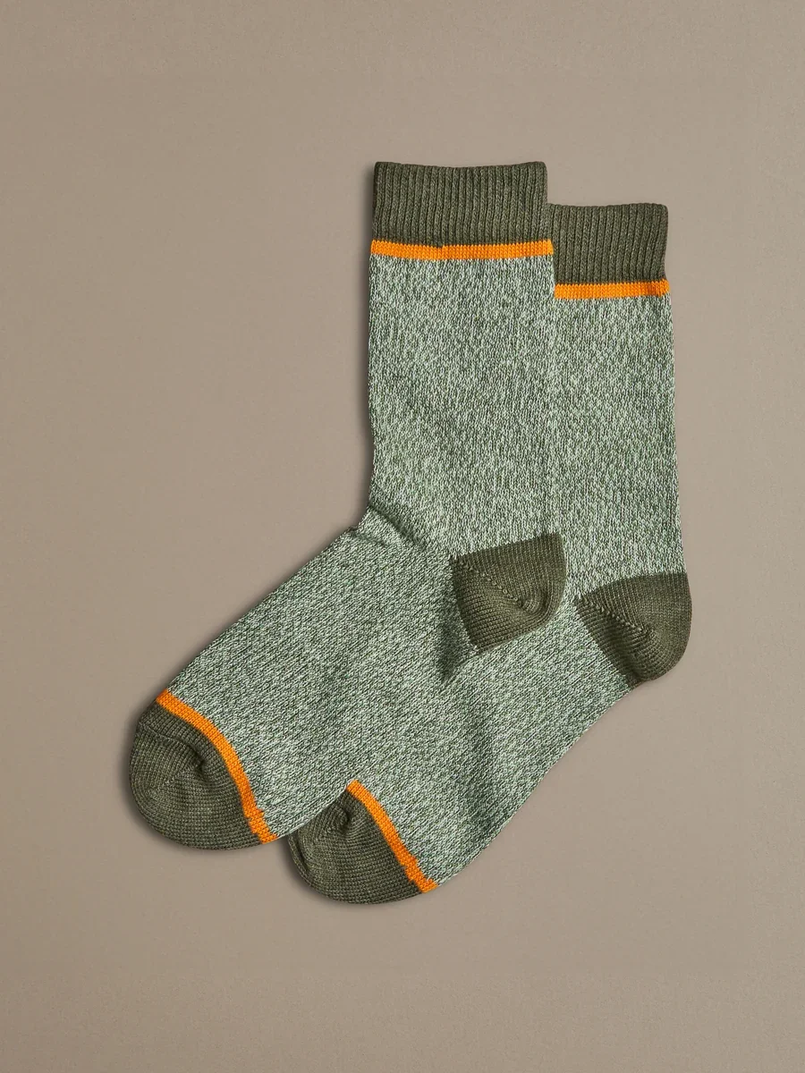 Gweni-Gwyllt-Plain-Green-Marl-Socks.webp