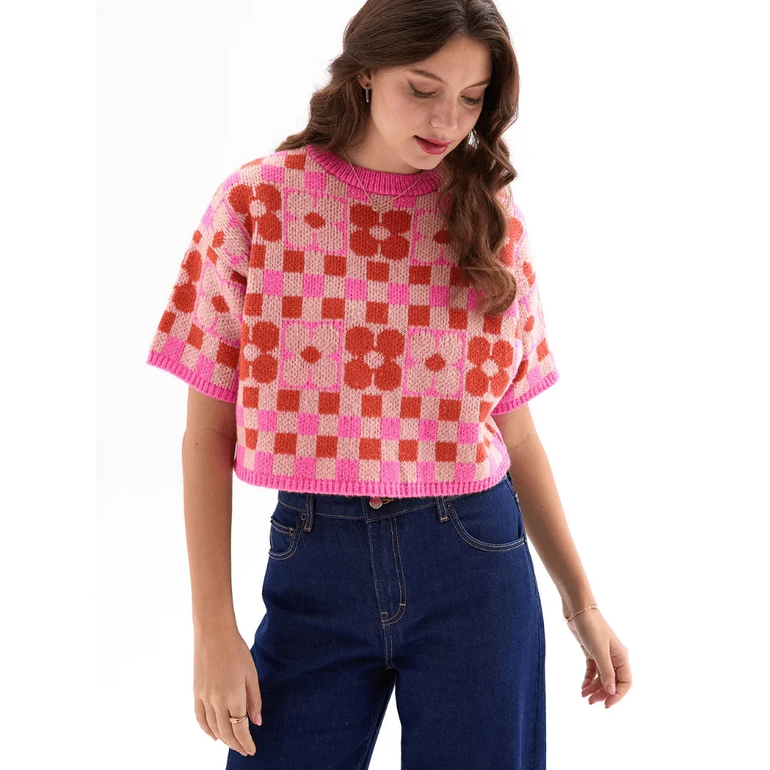 lucky-flower-checkerboard-jumper-Gweni-Gwyllt.webp